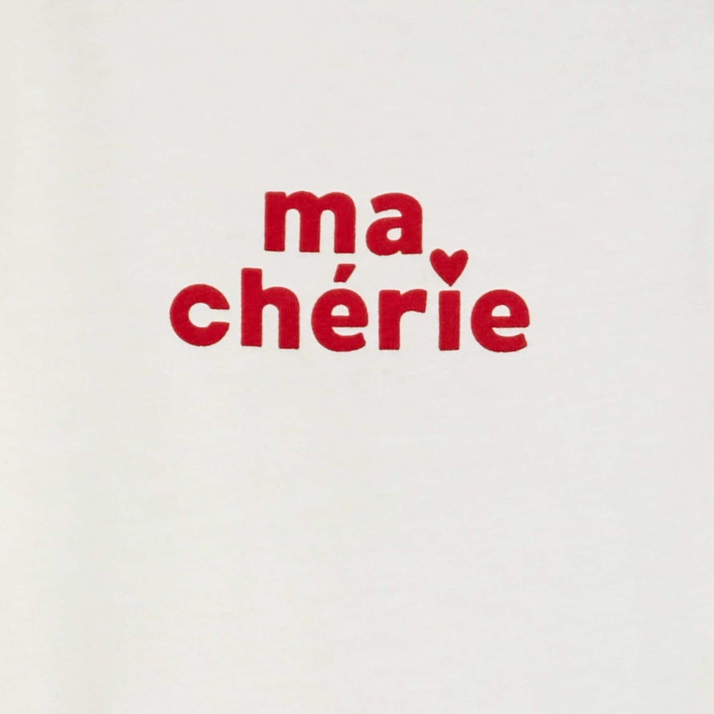 Camiseta con mensaje BLANCO