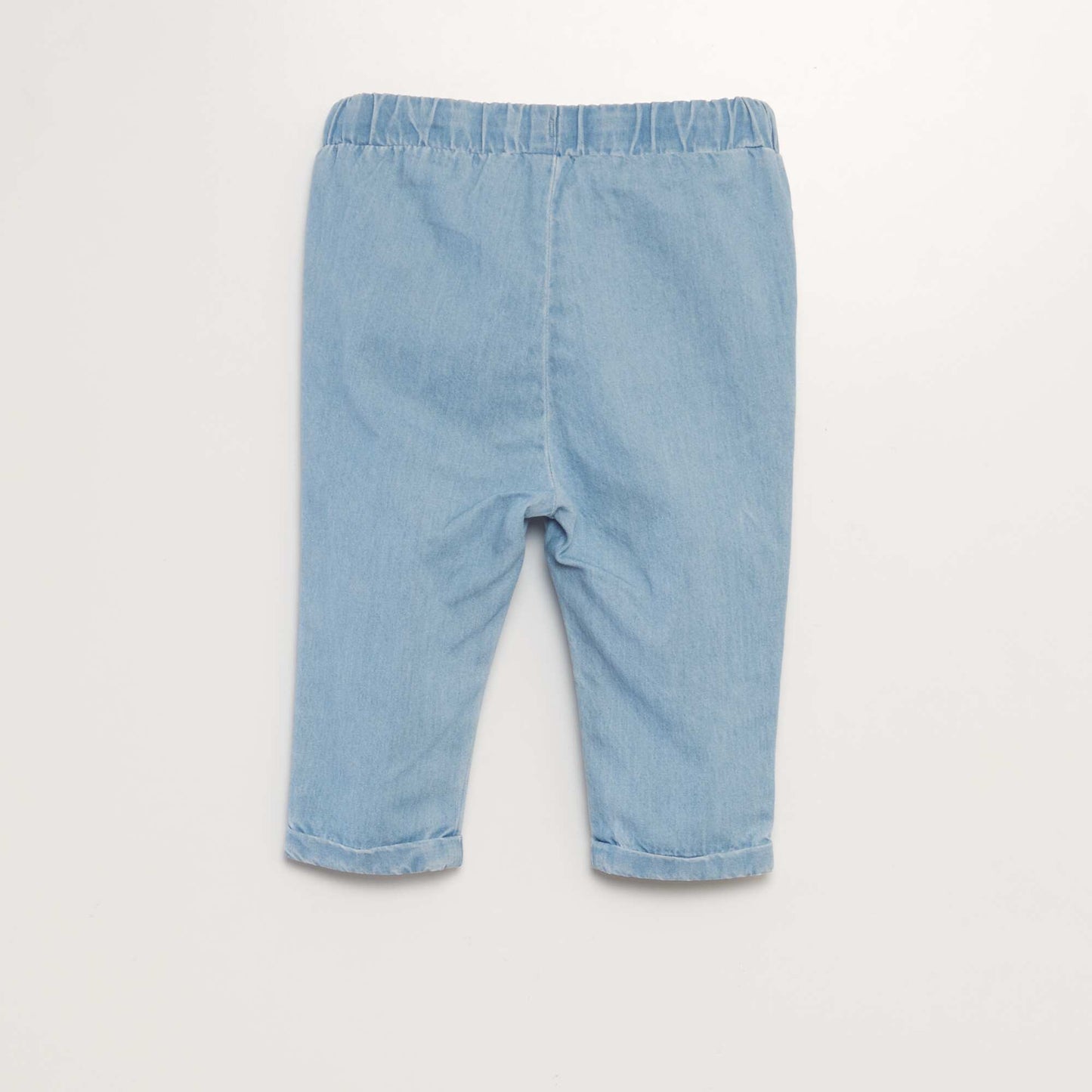 Pantalón jean tipo jogging AZUL