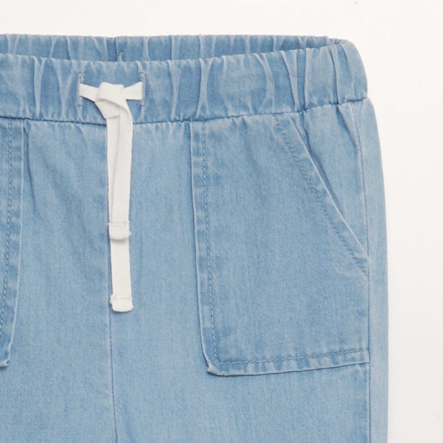 Pantalón jean tipo jogging AZUL