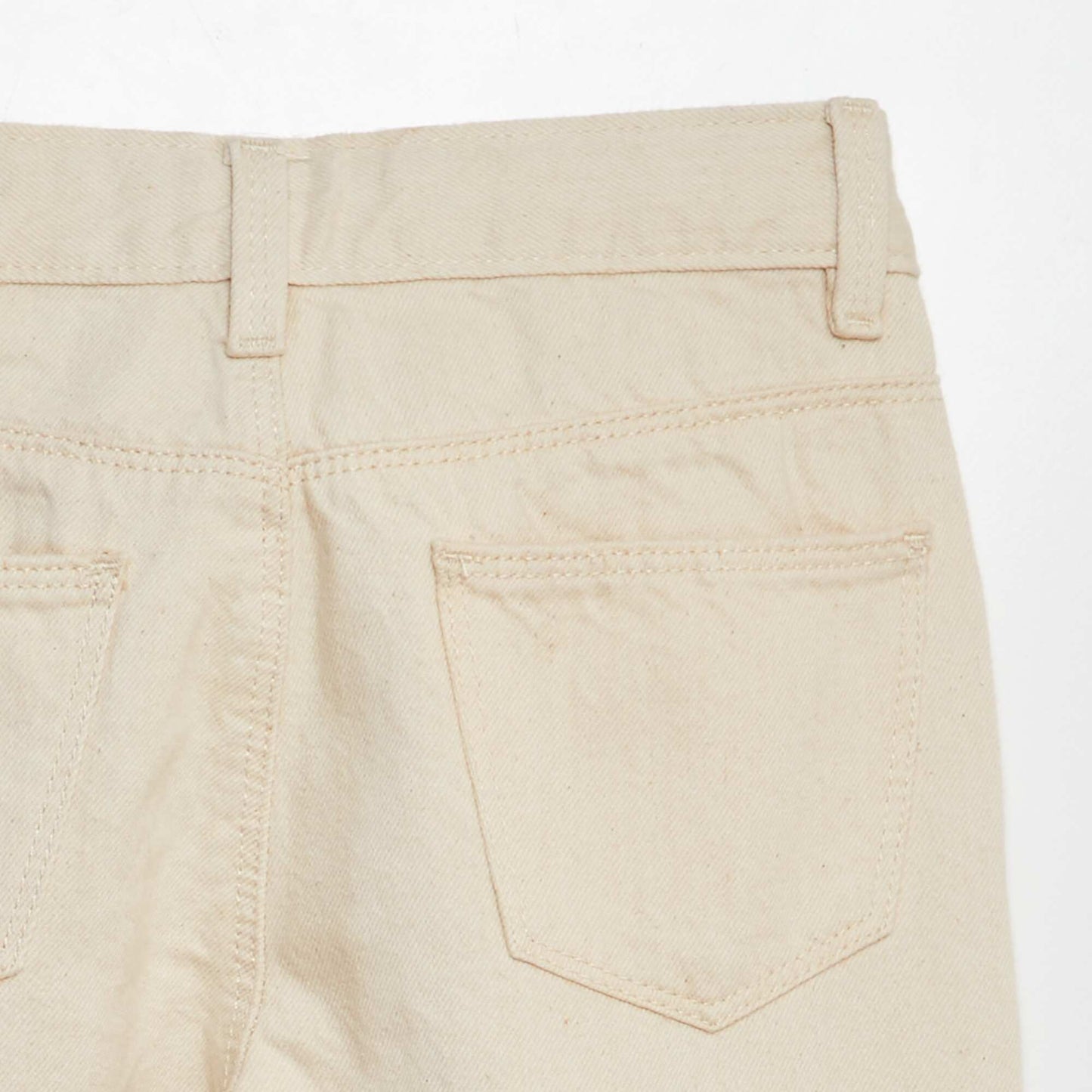 Pantalón jean con múltiples bolsillos BLANCO