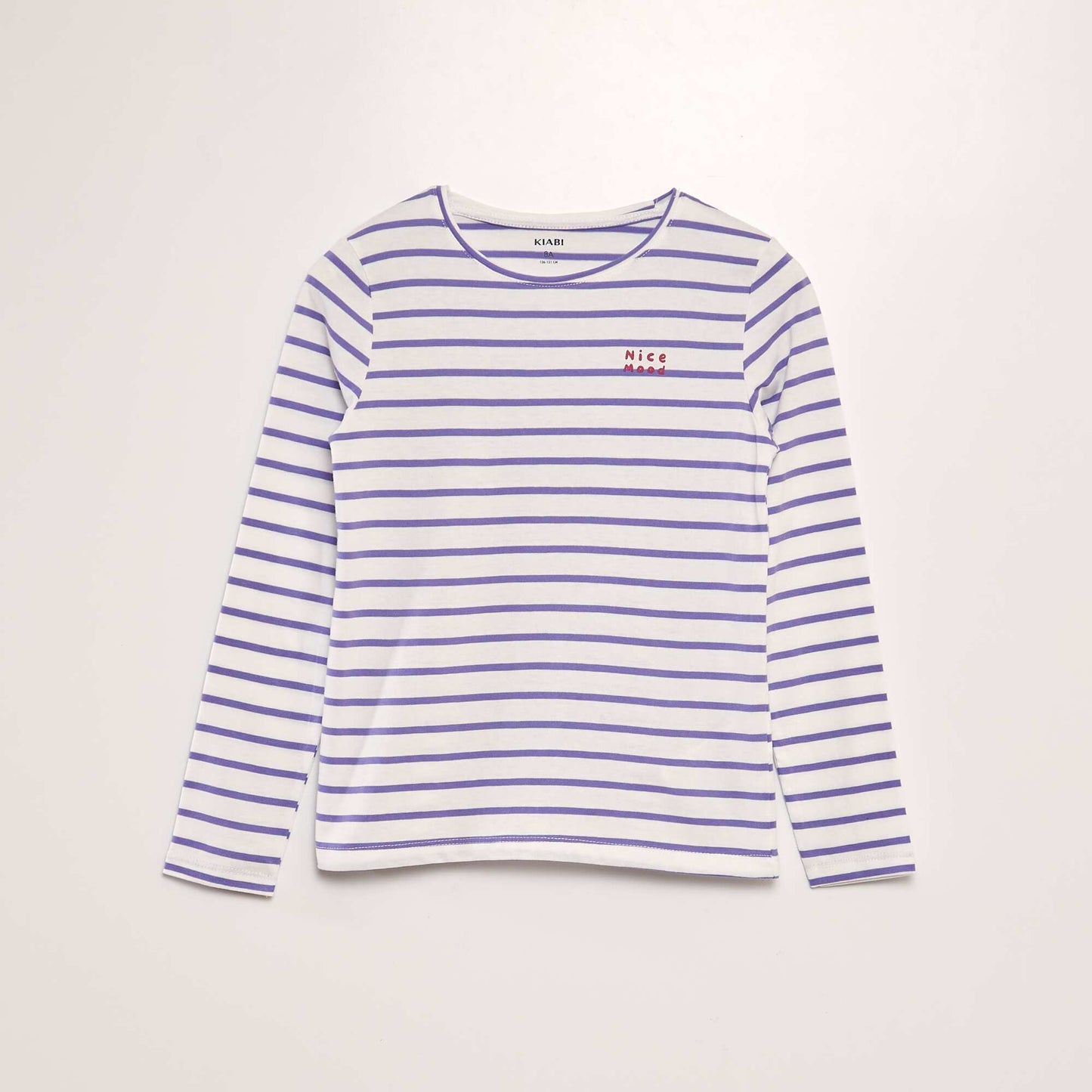 Camiseta de algodón de manga larga PURPURA