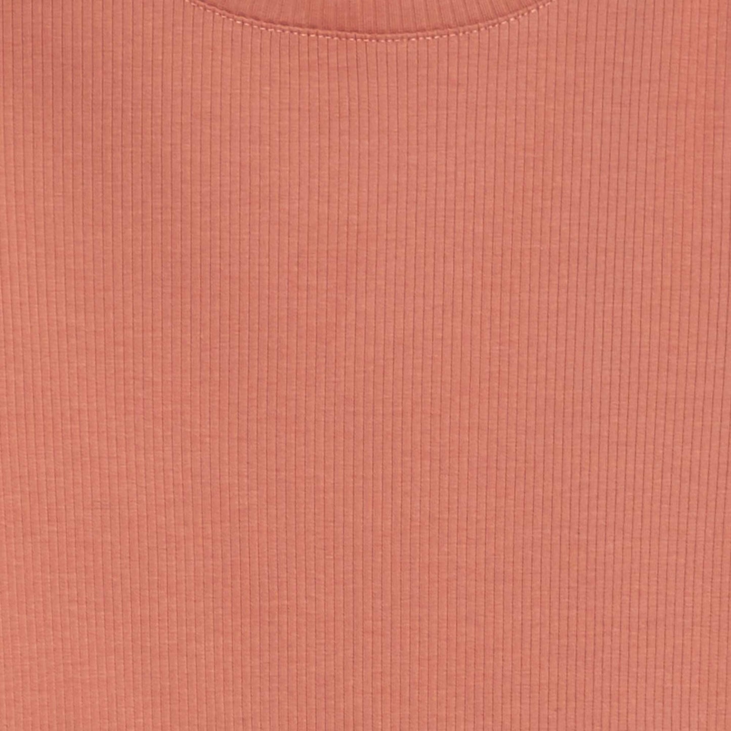 Camiseta de manga larga de canalé ROSA