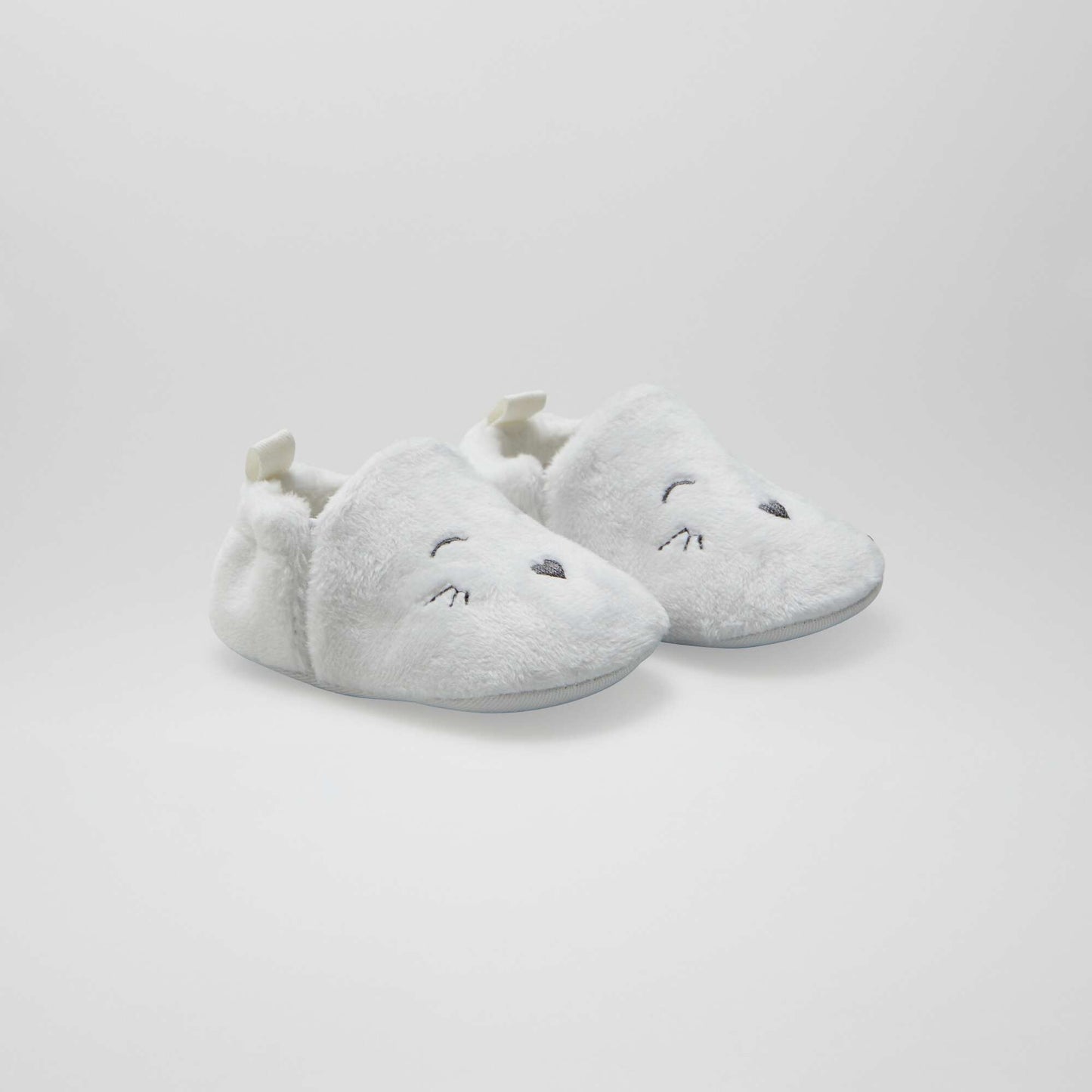 Zapatillas de casa de terciopelo BLANCO