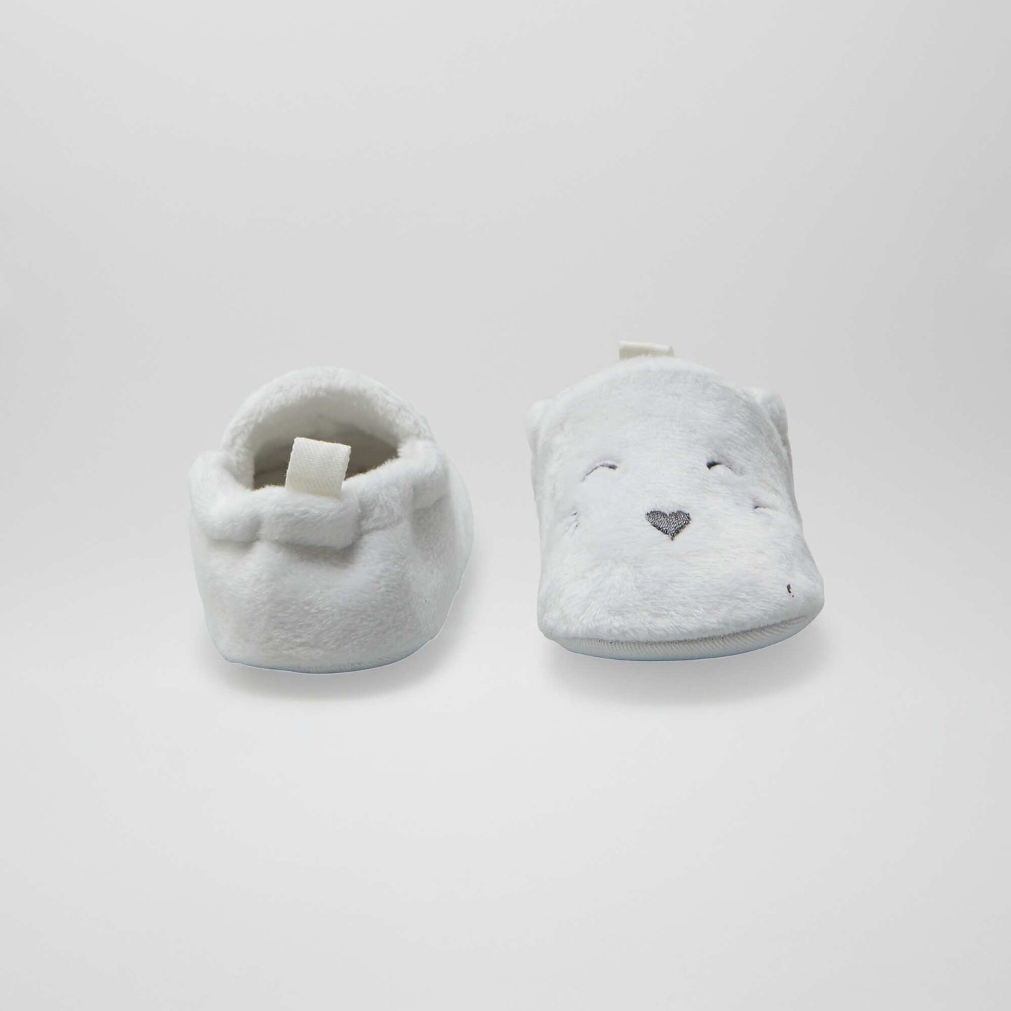 Zapatillas de casa de terciopelo BLANCO