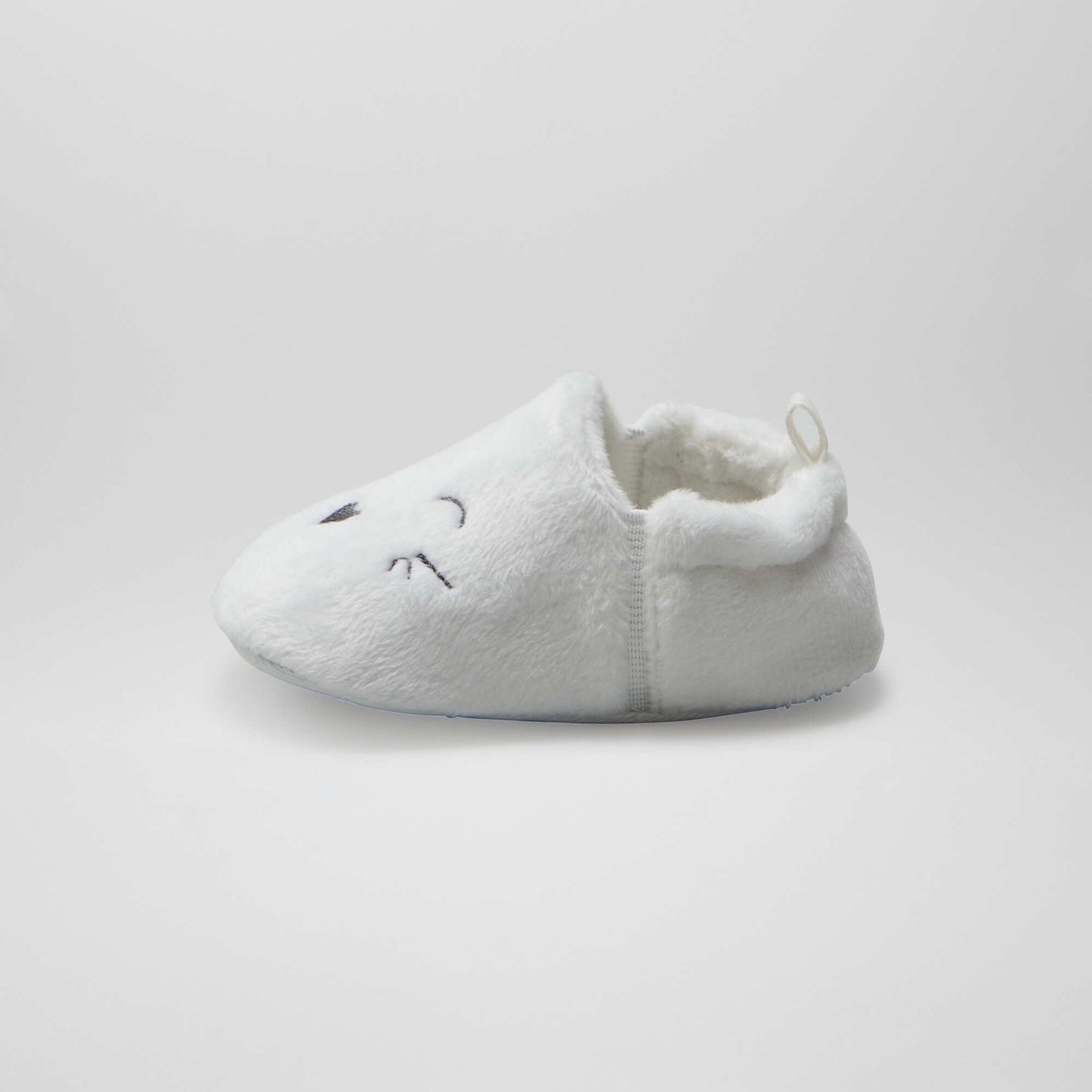 Zapatillas de casa de terciopelo BLANCO