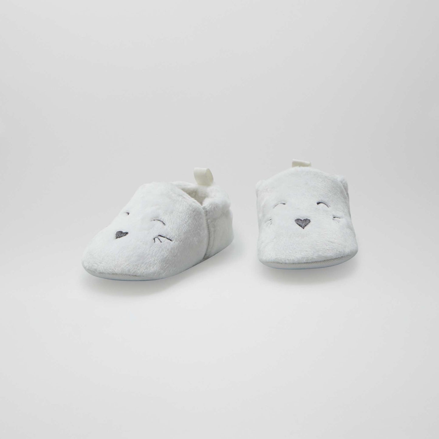 Zapatillas de casa de terciopelo BLANCO