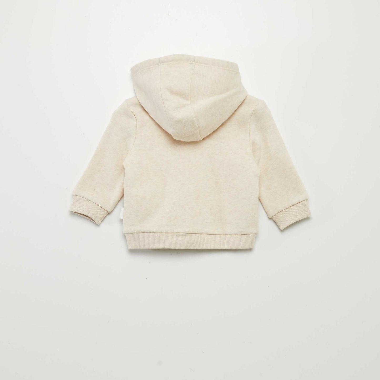 Buzo con cremallera y capucha BEIGE