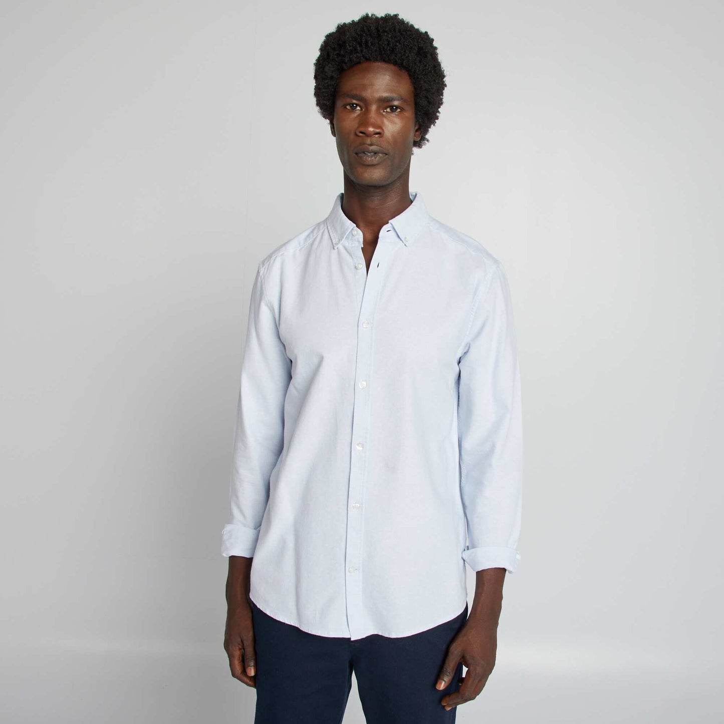 Camisa oxford regular fit AZUL