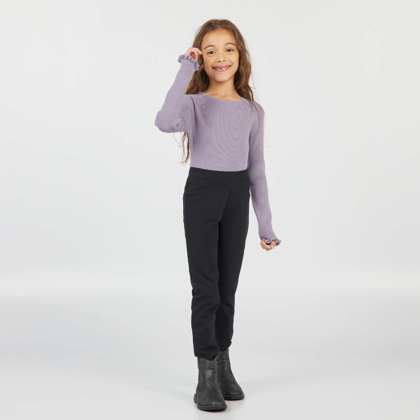Legging liso negro