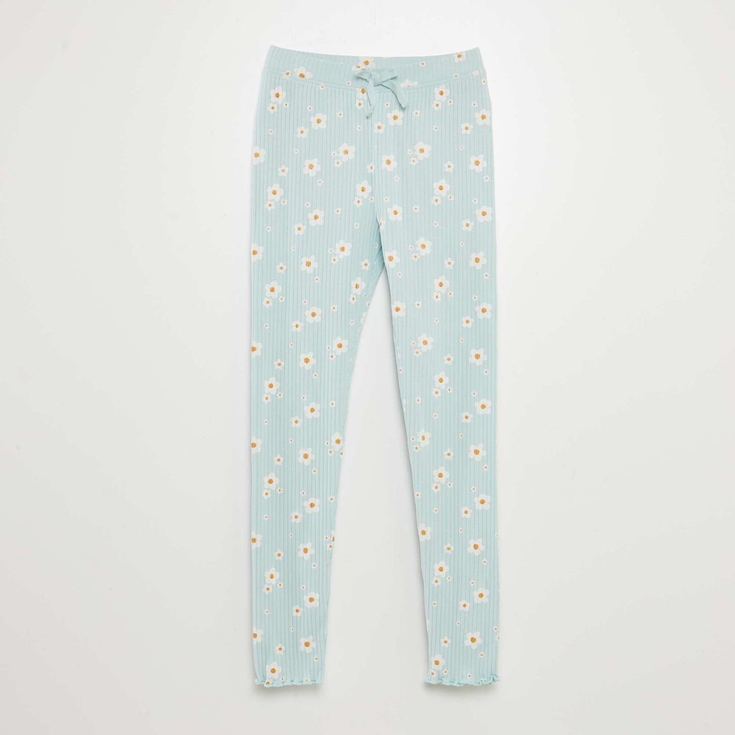 Legging de canalé AZUL