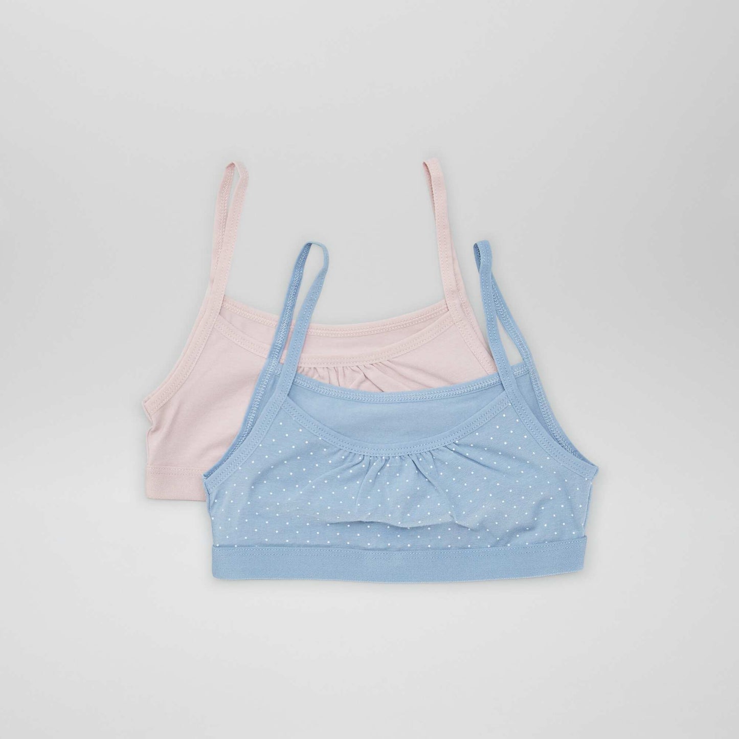 Tops de punto con tirantes finos Pack de 2 AZUL