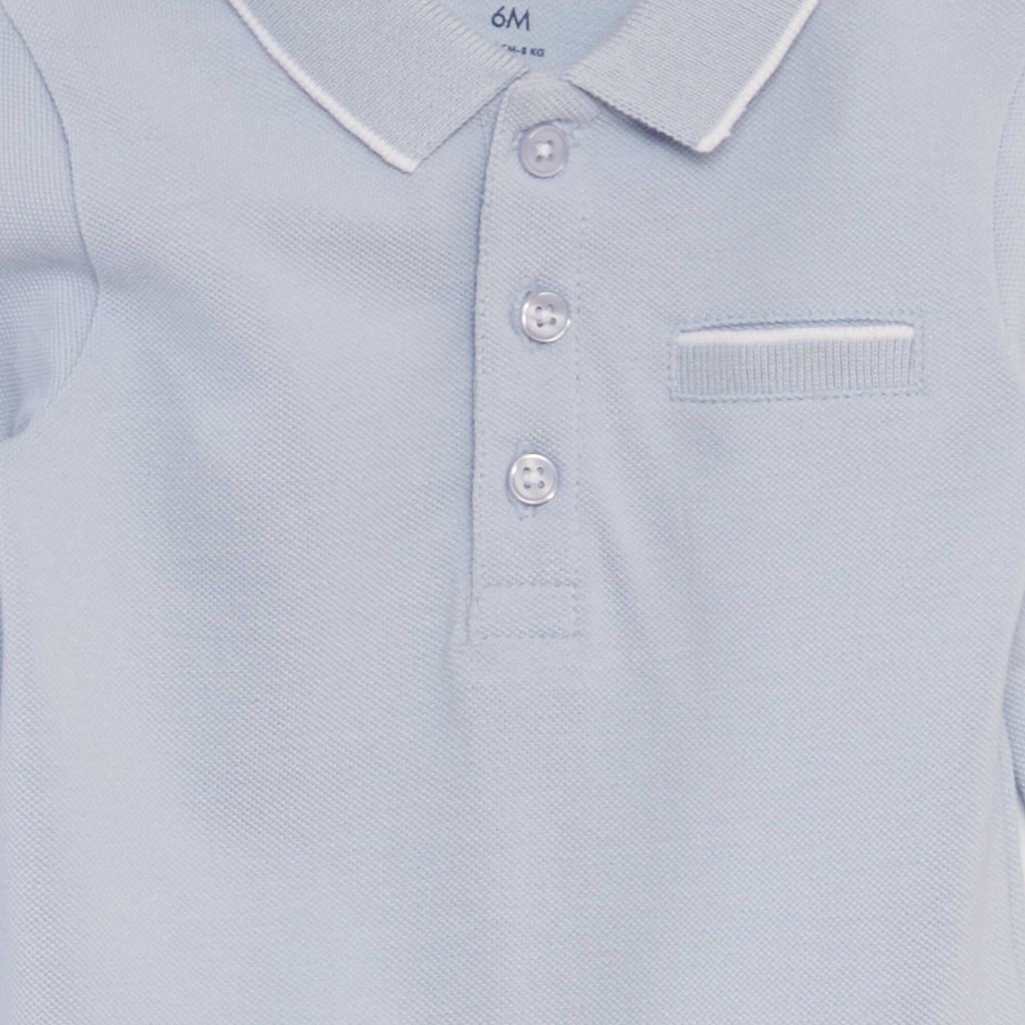 Body tipo remera de manga larga AZUL