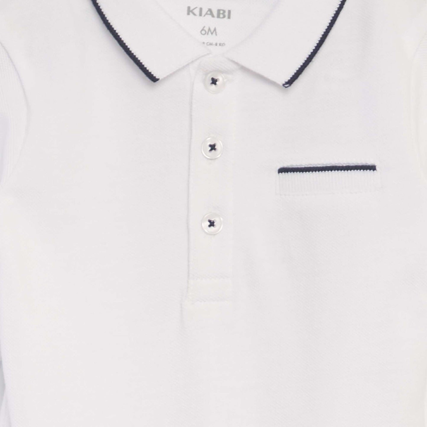 Body tipo remera de manga larga BLANCO