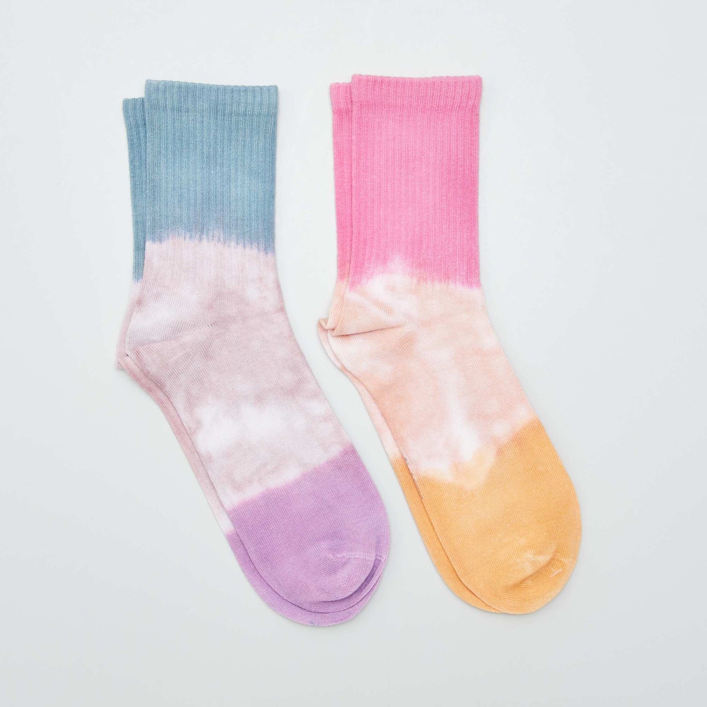 Pack de 2 pares de medias tie and dye PURPURA