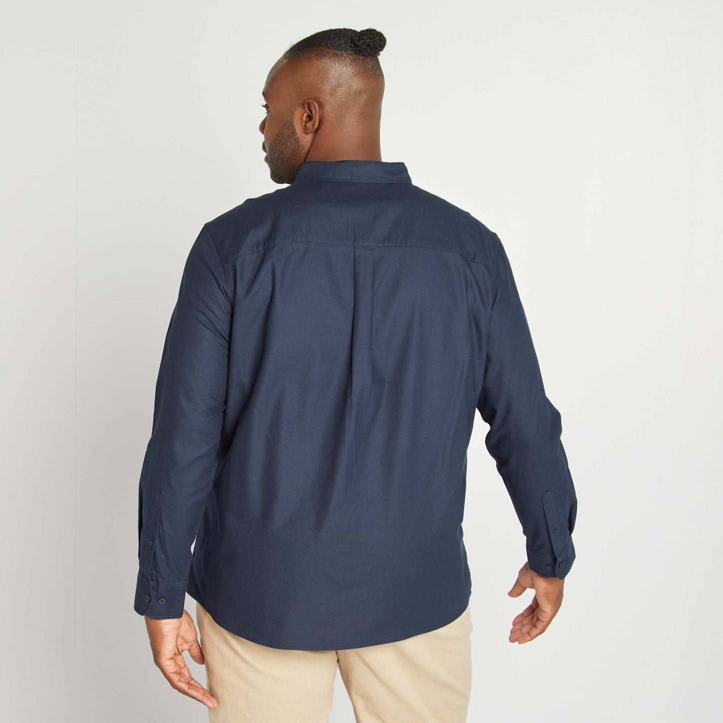 Camisa de algodón oxford AZUL