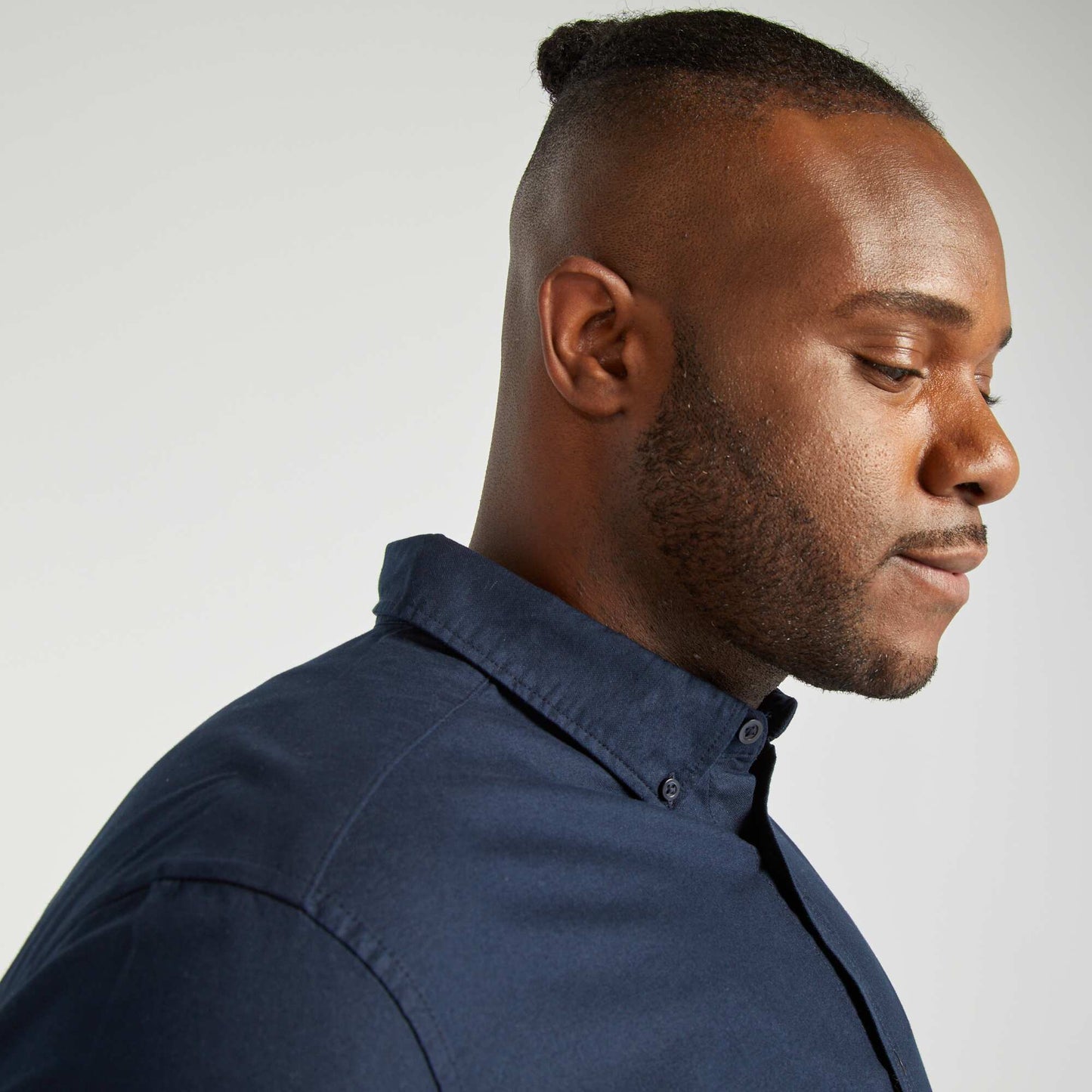 Camisa de algodón oxford AZUL
