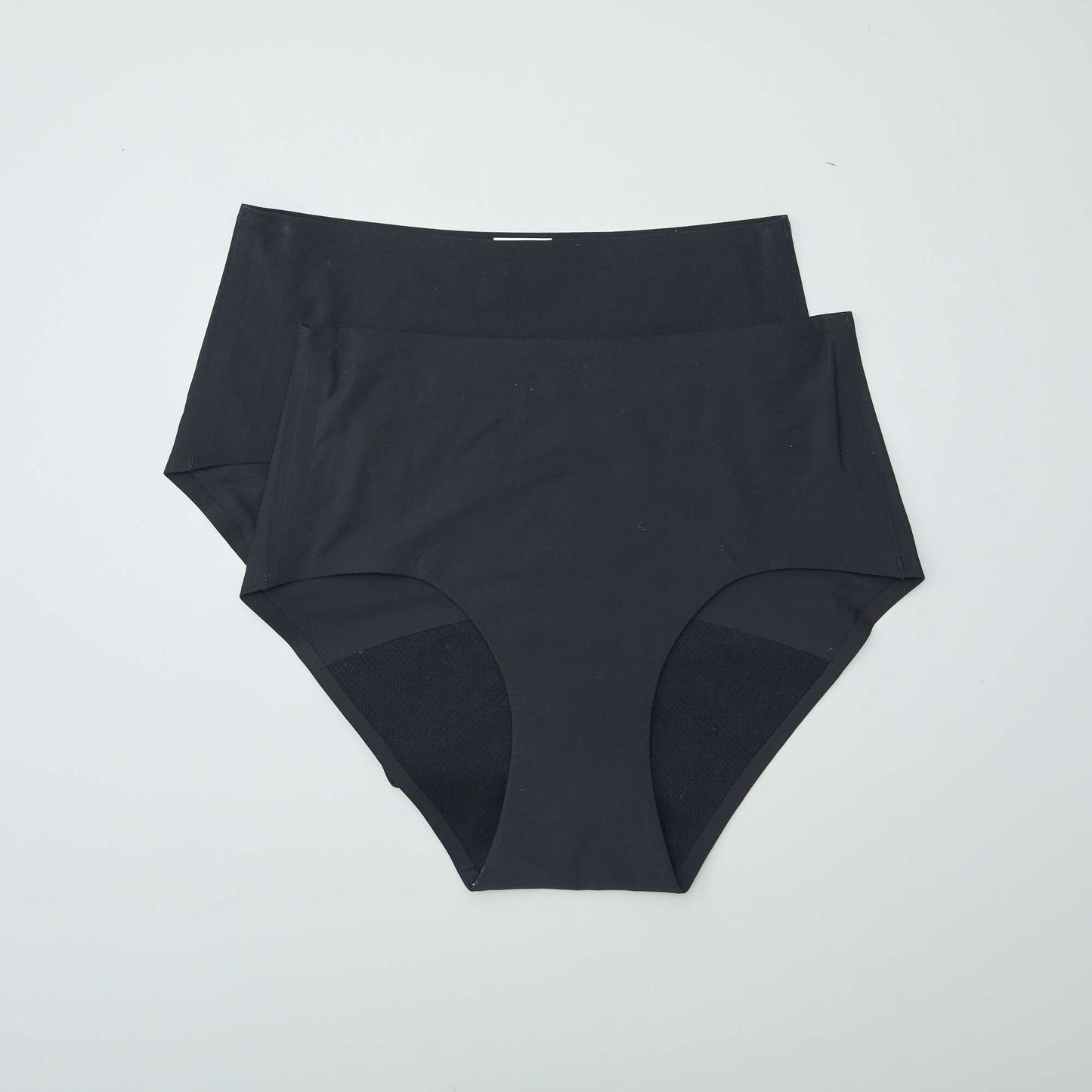 Pack de 2 braguitas menstruales flujo ligero NEGRO