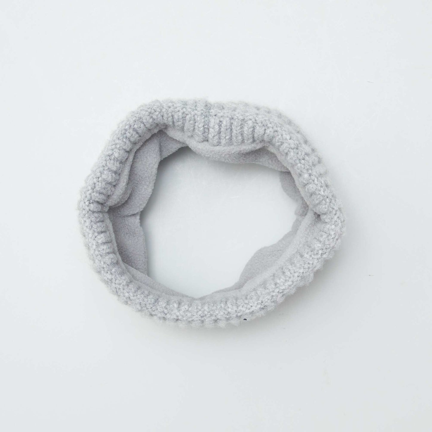 Conjunto de gorro + braga de forro polar GRIS