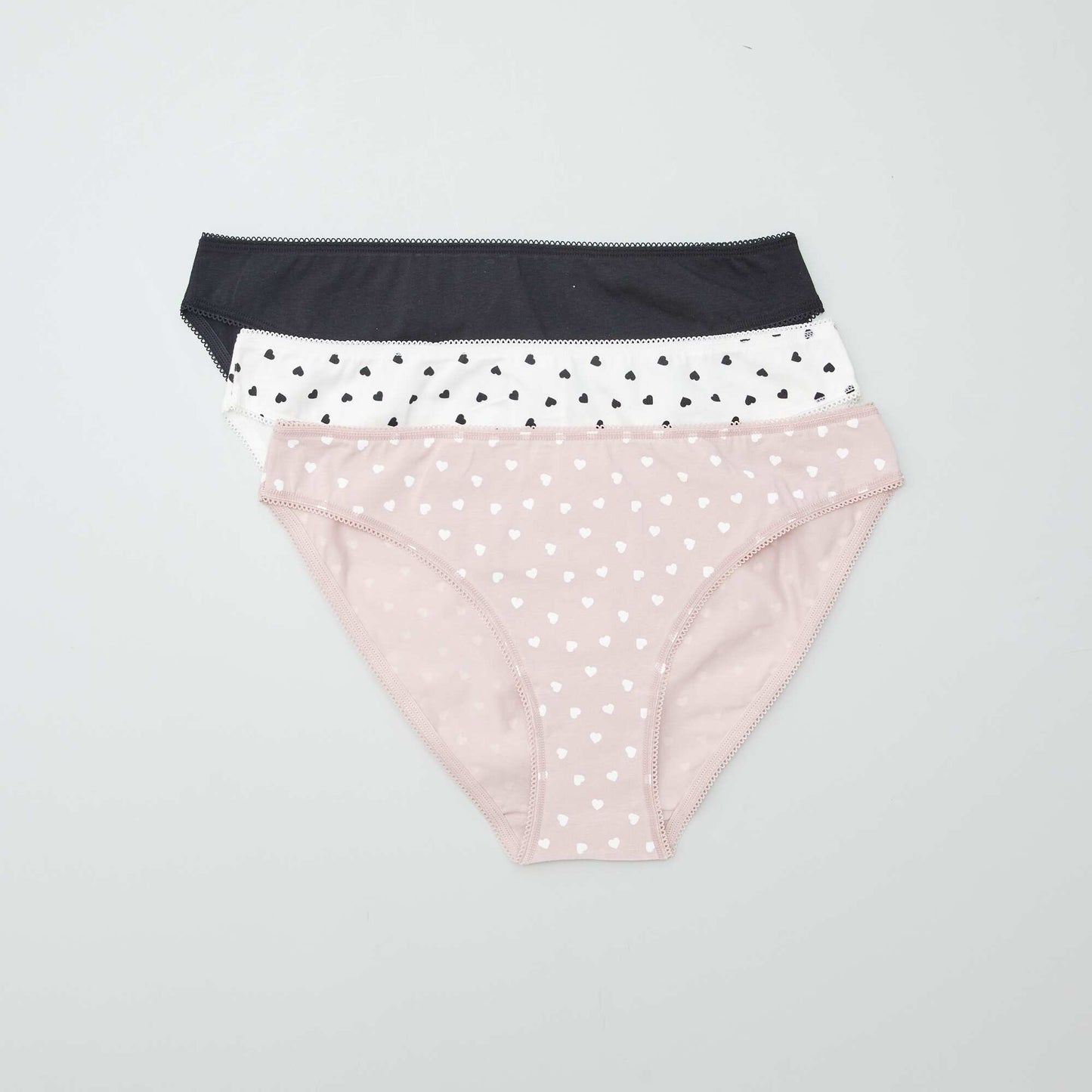 Pack de de 3 braguitas de algodón BLANCO