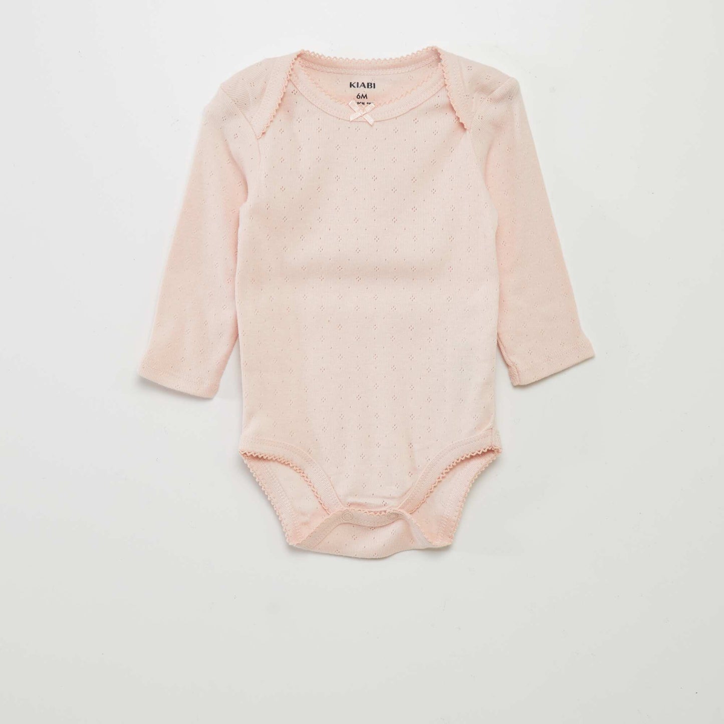 Body de manga larga con cuello americano - Pack de 3 ROSA