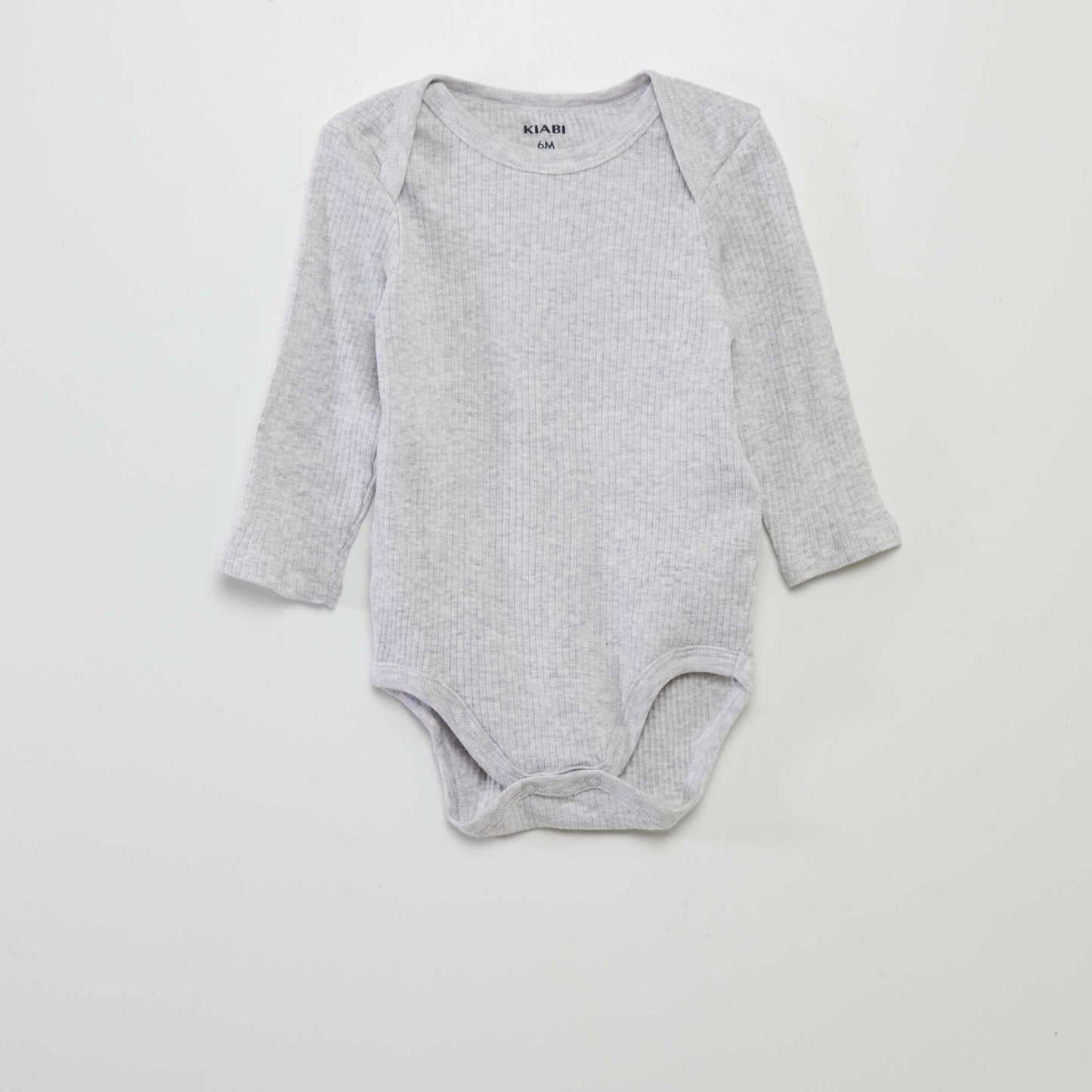 Body de manga larga con cuello americano - Pack de 3 AZUL