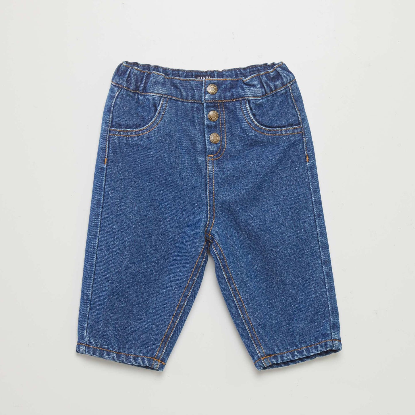 Pantalón jean con botones AZUL