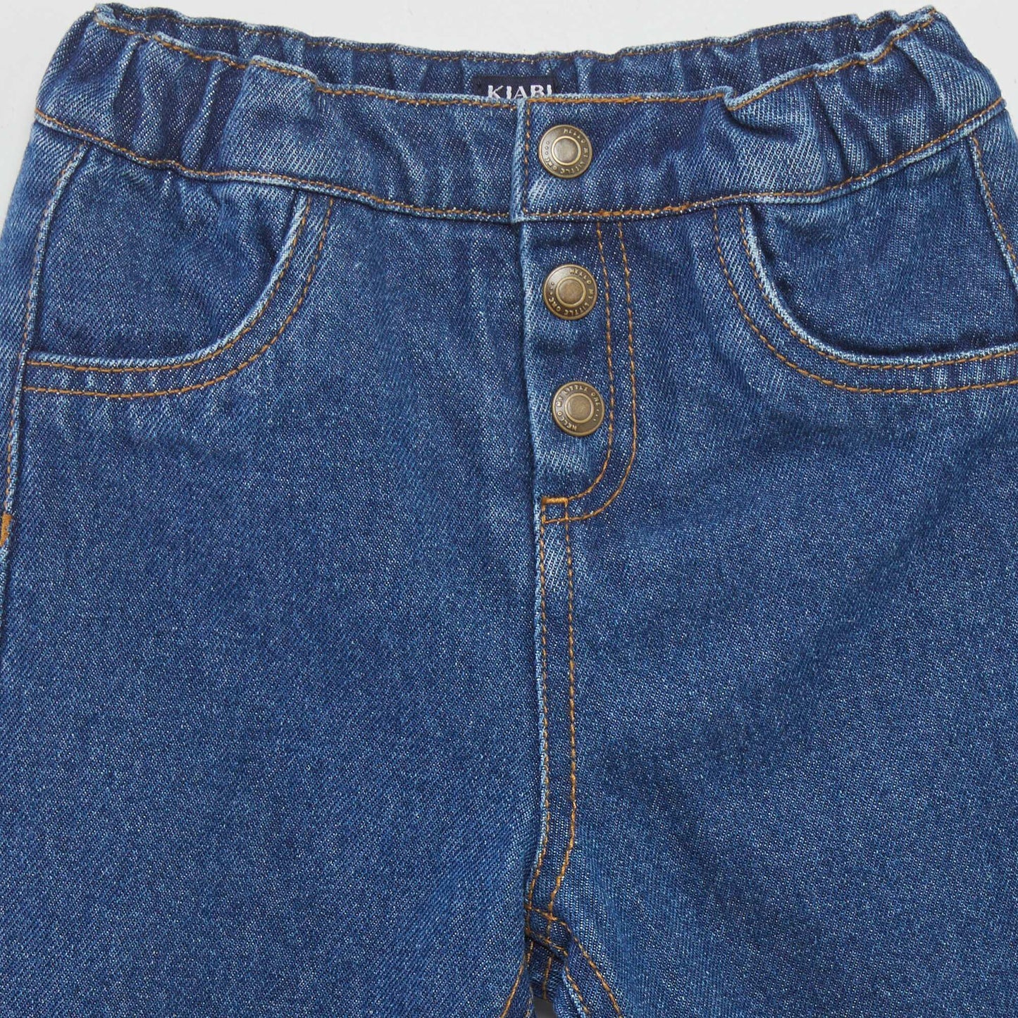 Pantalón jean con botones AZUL