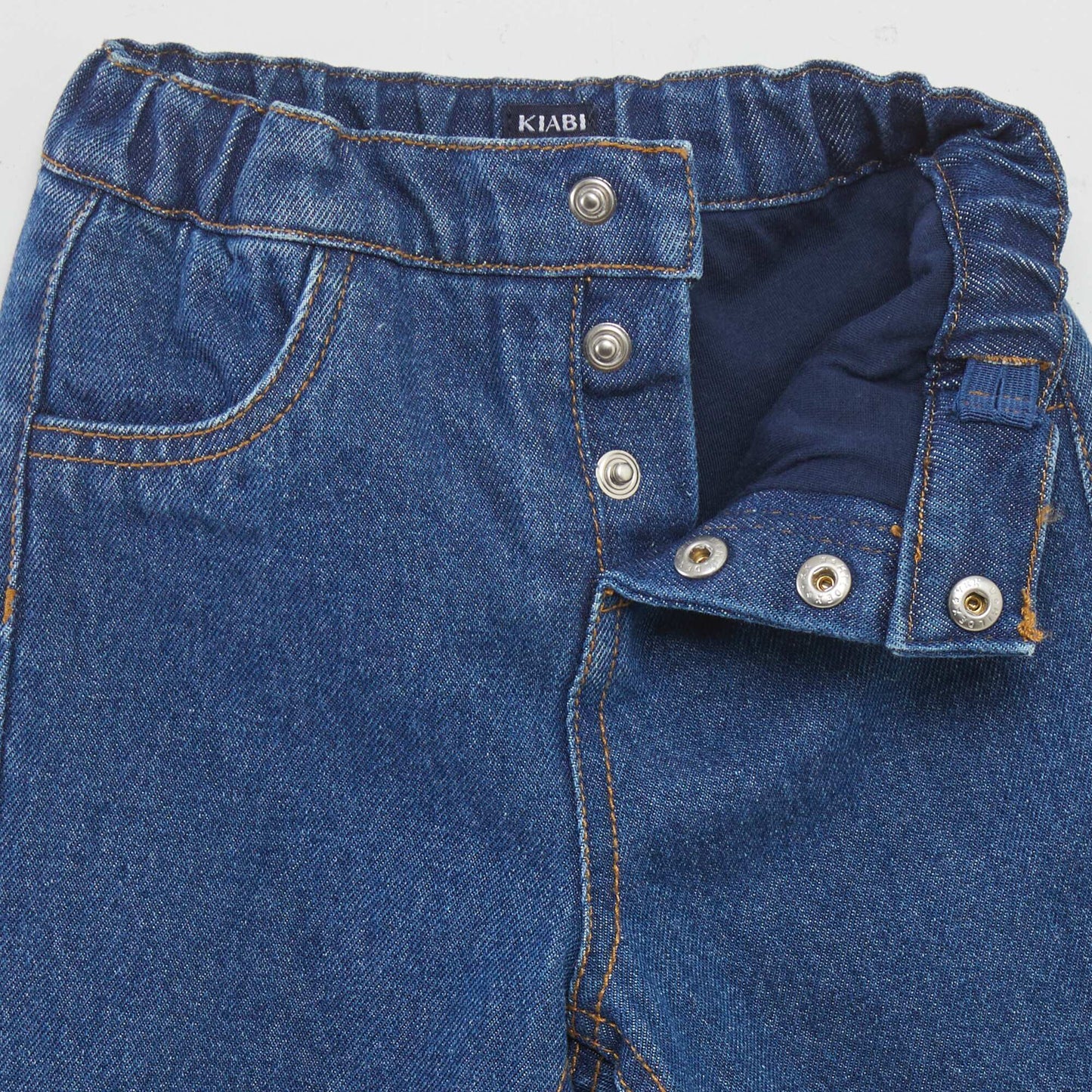 Pantalón jean con botones AZUL