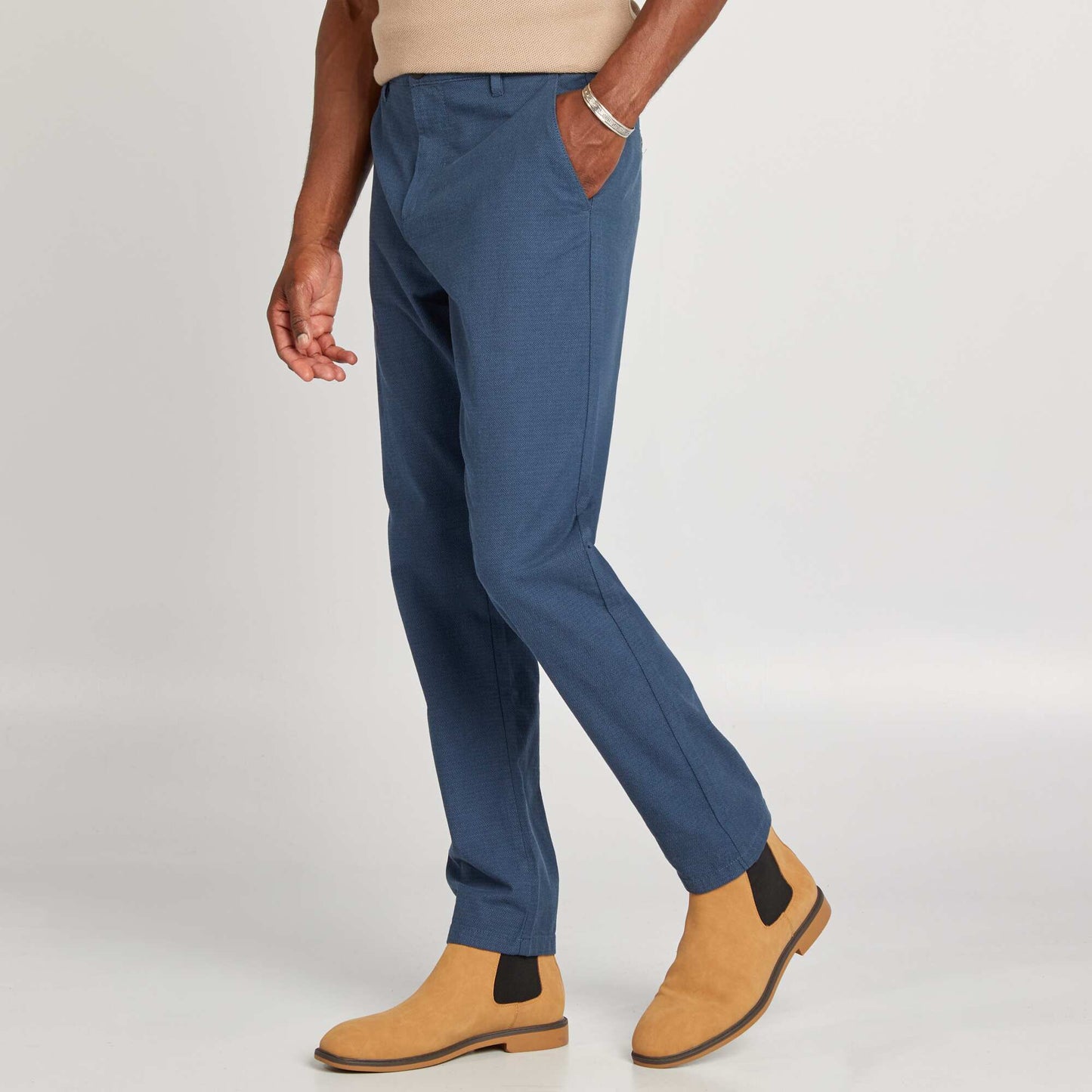 Pantalón chino slim AZUL