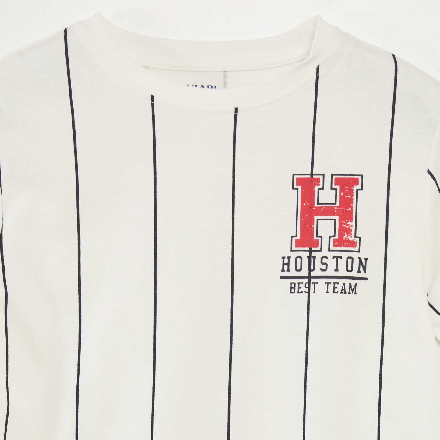 Camiseta de manga corta estilo béisbol BEIGE