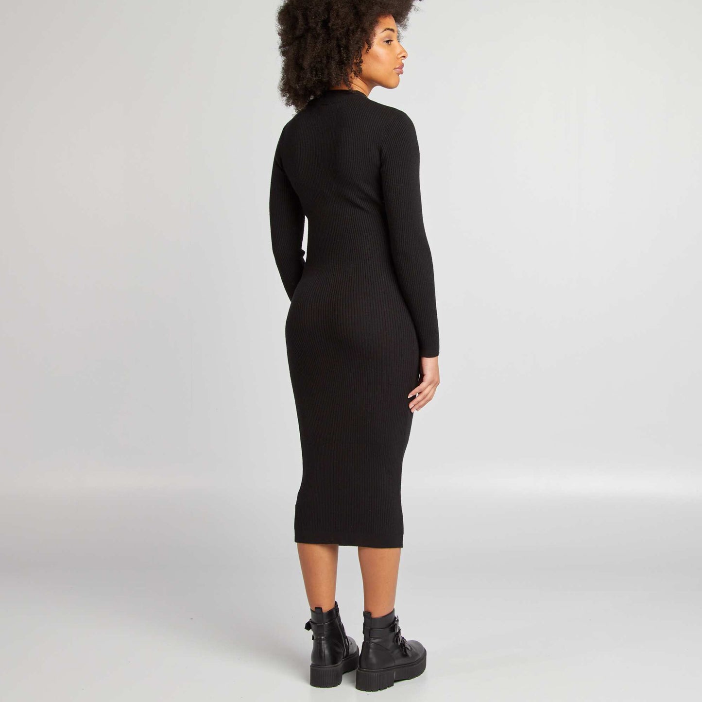 Vestido largo maternidad negro