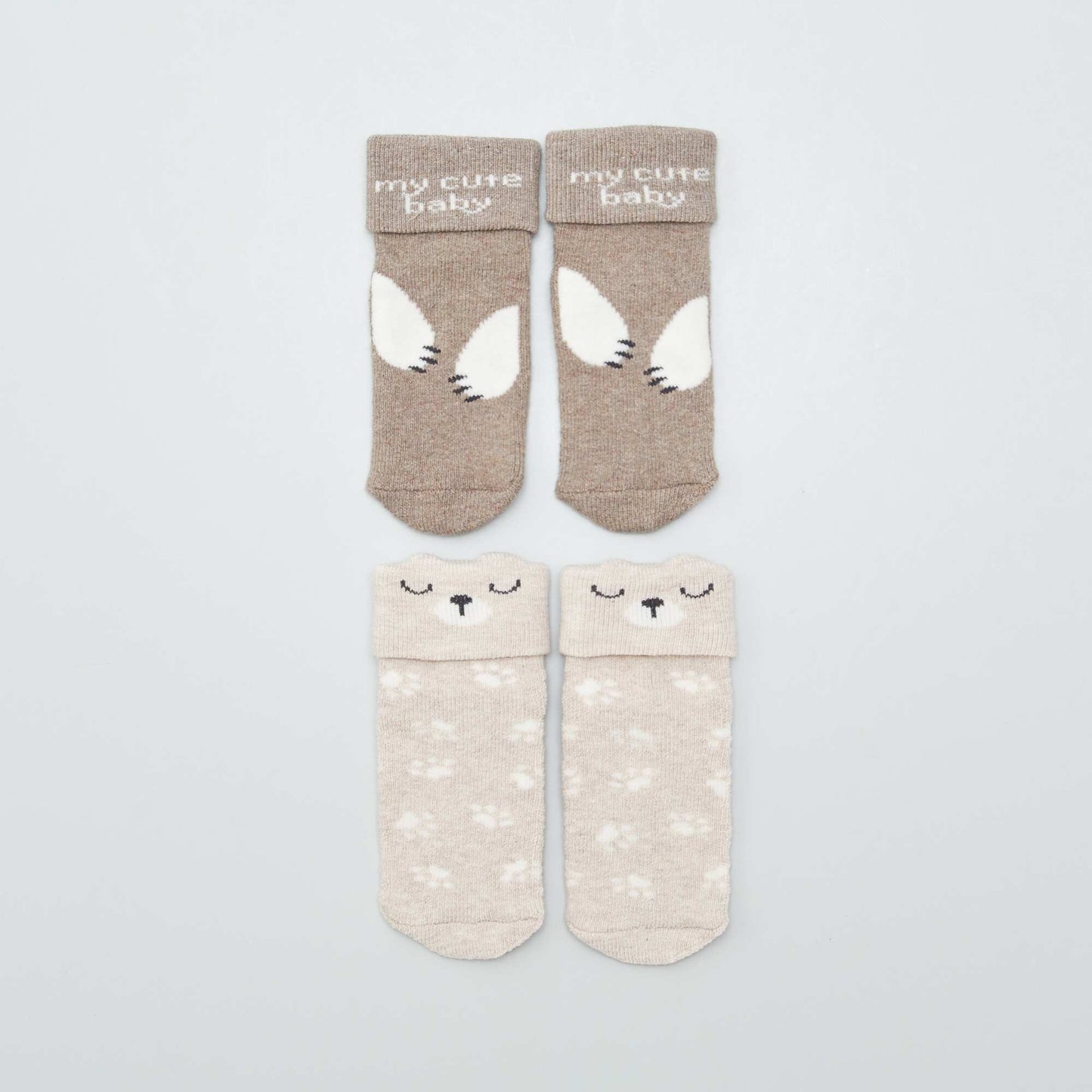 Pack de 2 pares de medias GRIS