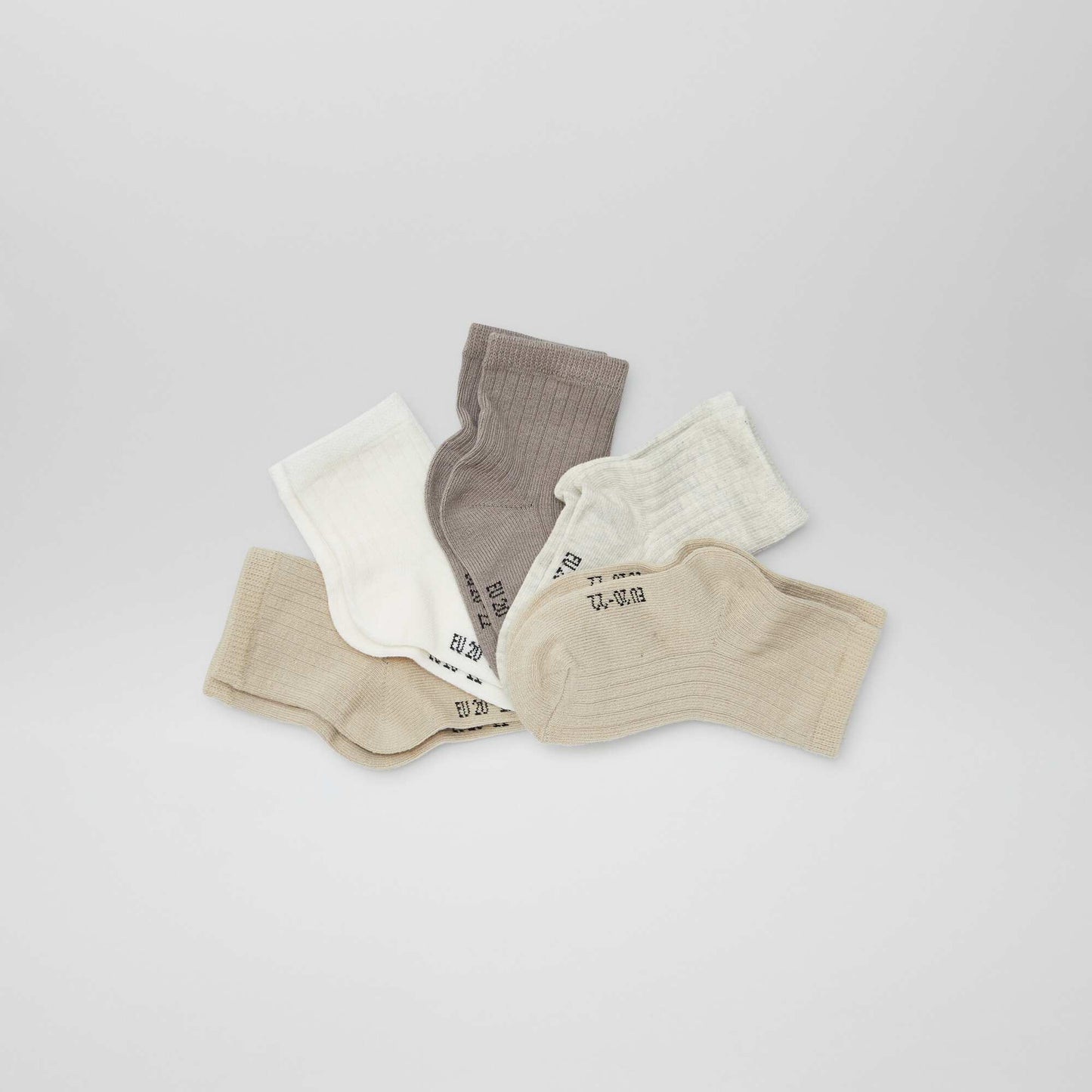 Pack de 3 pares de medias BEIGE