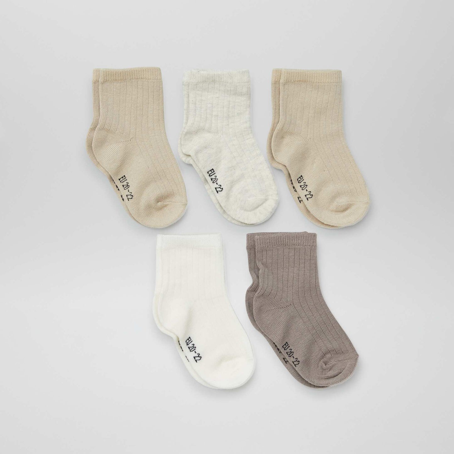 Pack de 3 pares de medias BEIGE