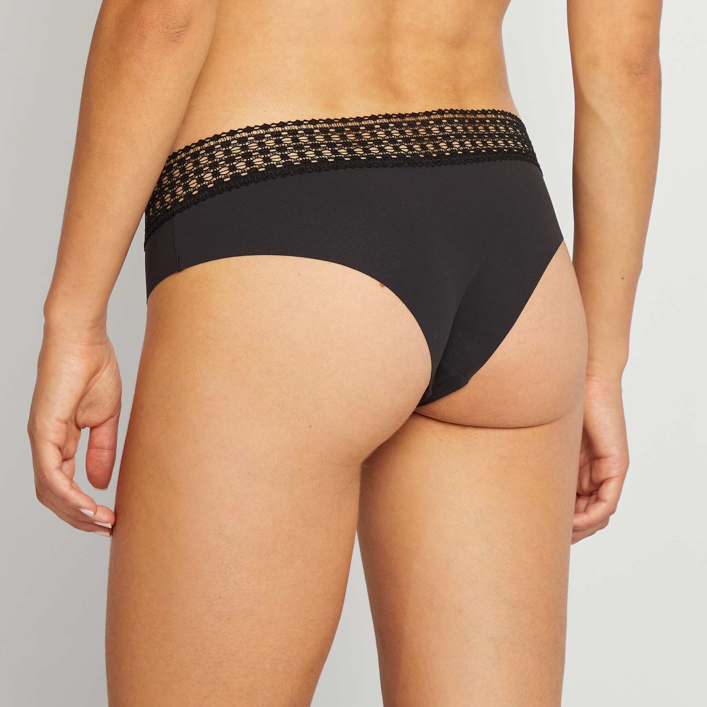 Pack de 2 culotes con encaje MARRON