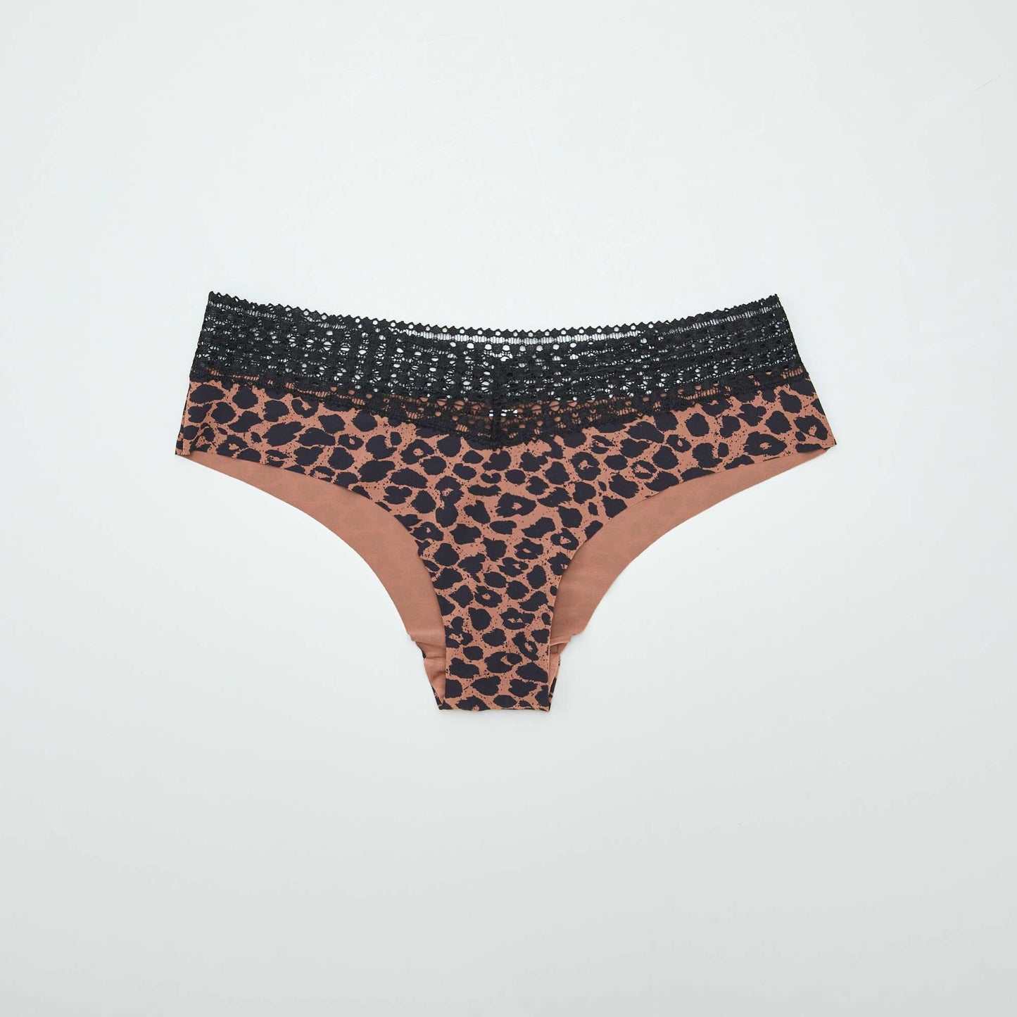 Pack de 2 culotes con encaje MARRON