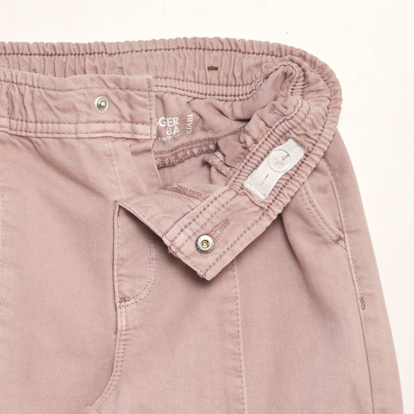 Jean ancho con bolsillos en los laterales PURPURA