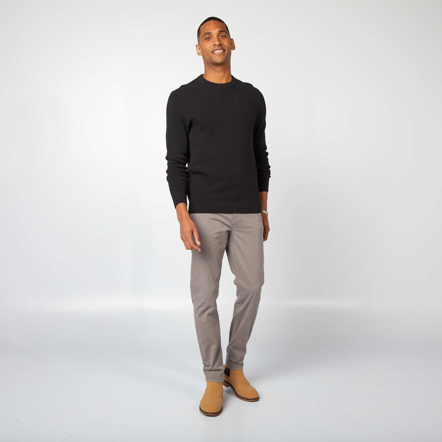 Sweater de punto NEGRO