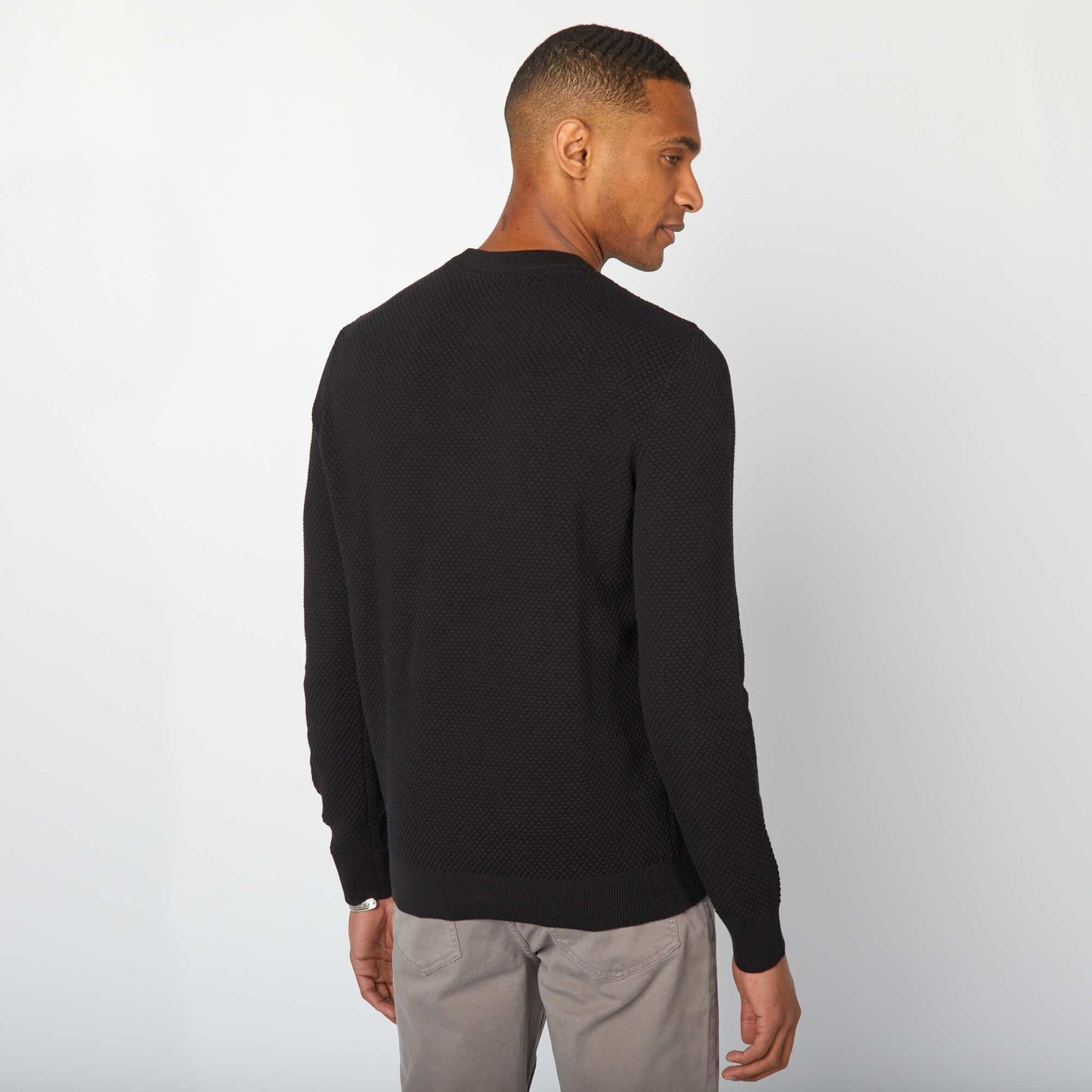 Sweater de punto NEGRO