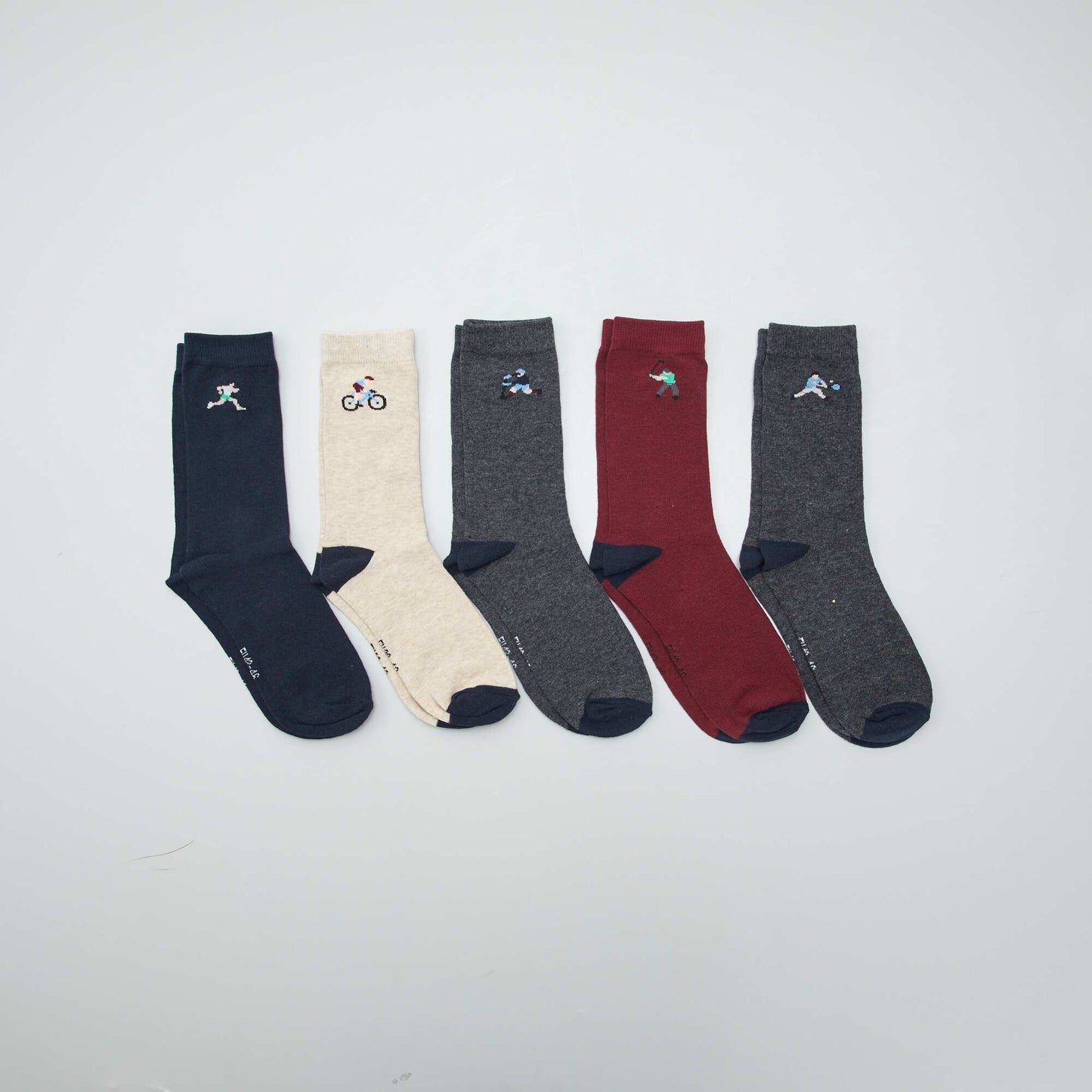 Medias largos de punto - Pack de 5 BEIGE