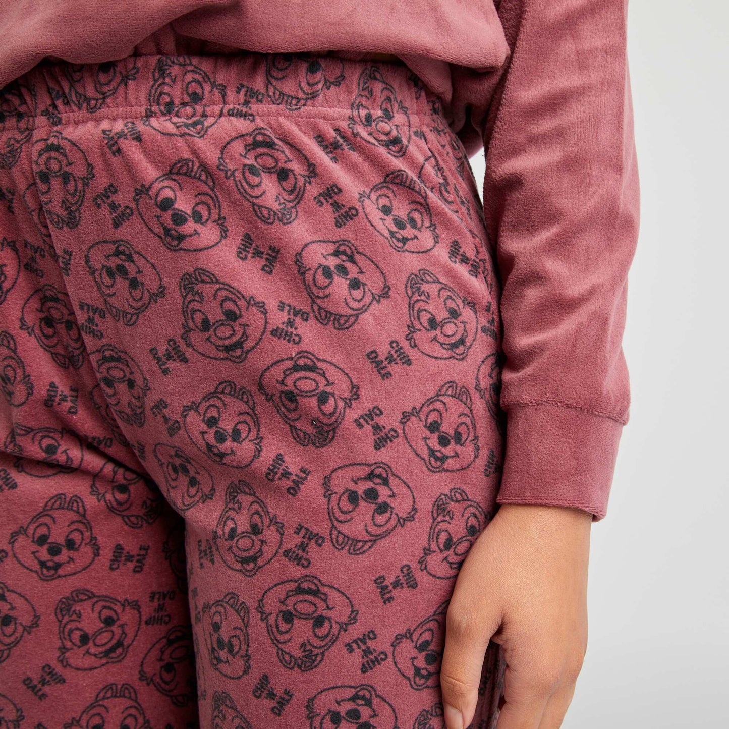 Pijama polar de 2 piezas 'Chip y Chop' ROSA