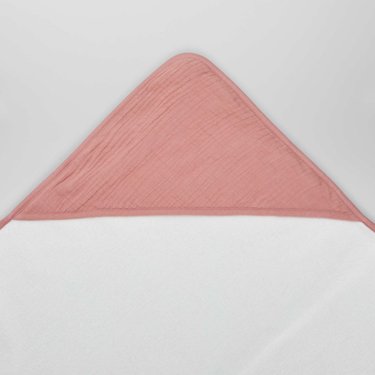 Capa de baño de rizo y gasa de algodón ROSA
