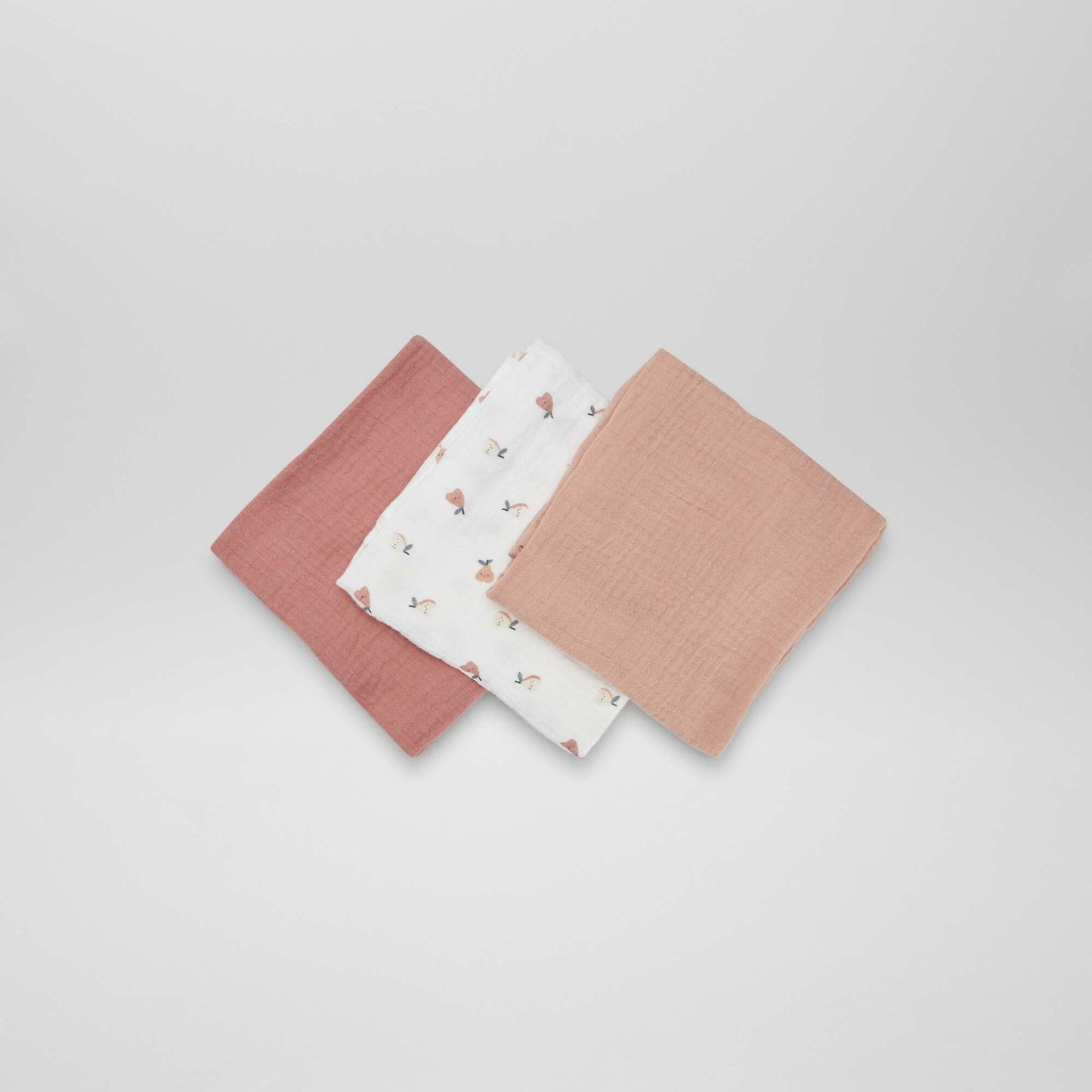 Pack de 3 muselinas para bebé BLANCO