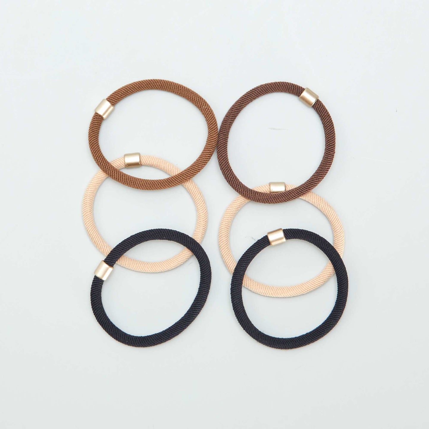 Pack de 6 gomas beige