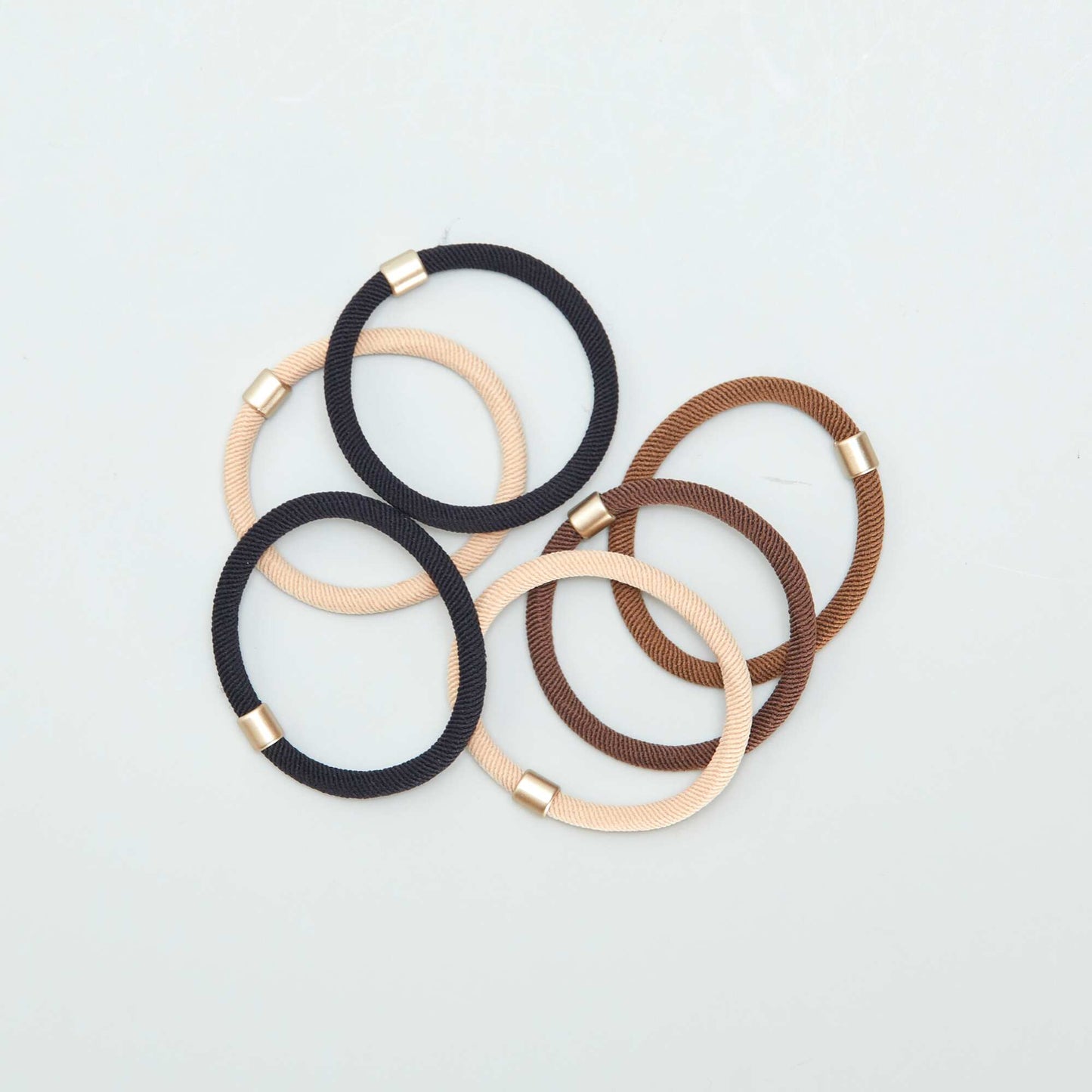 Pack de 6 gomas beige