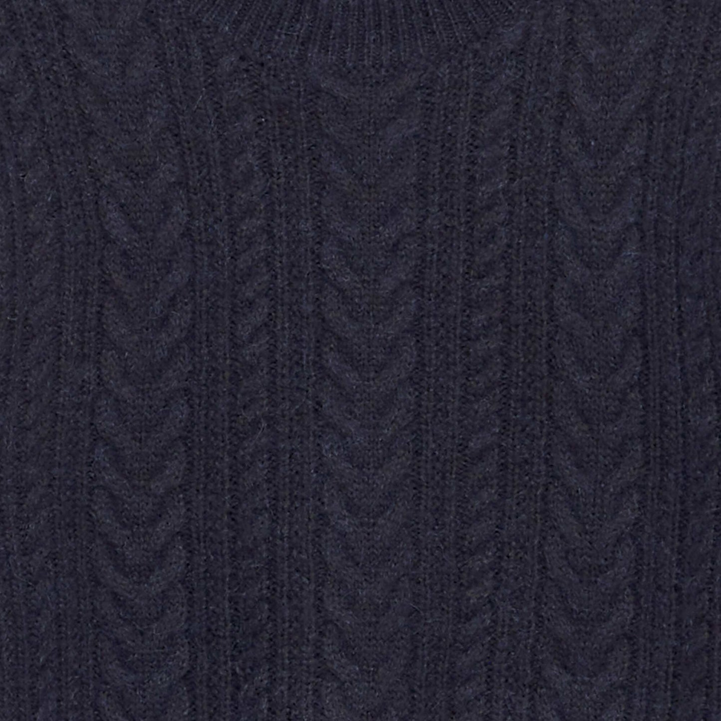 Sweater de punto con cuello redondo AZUL