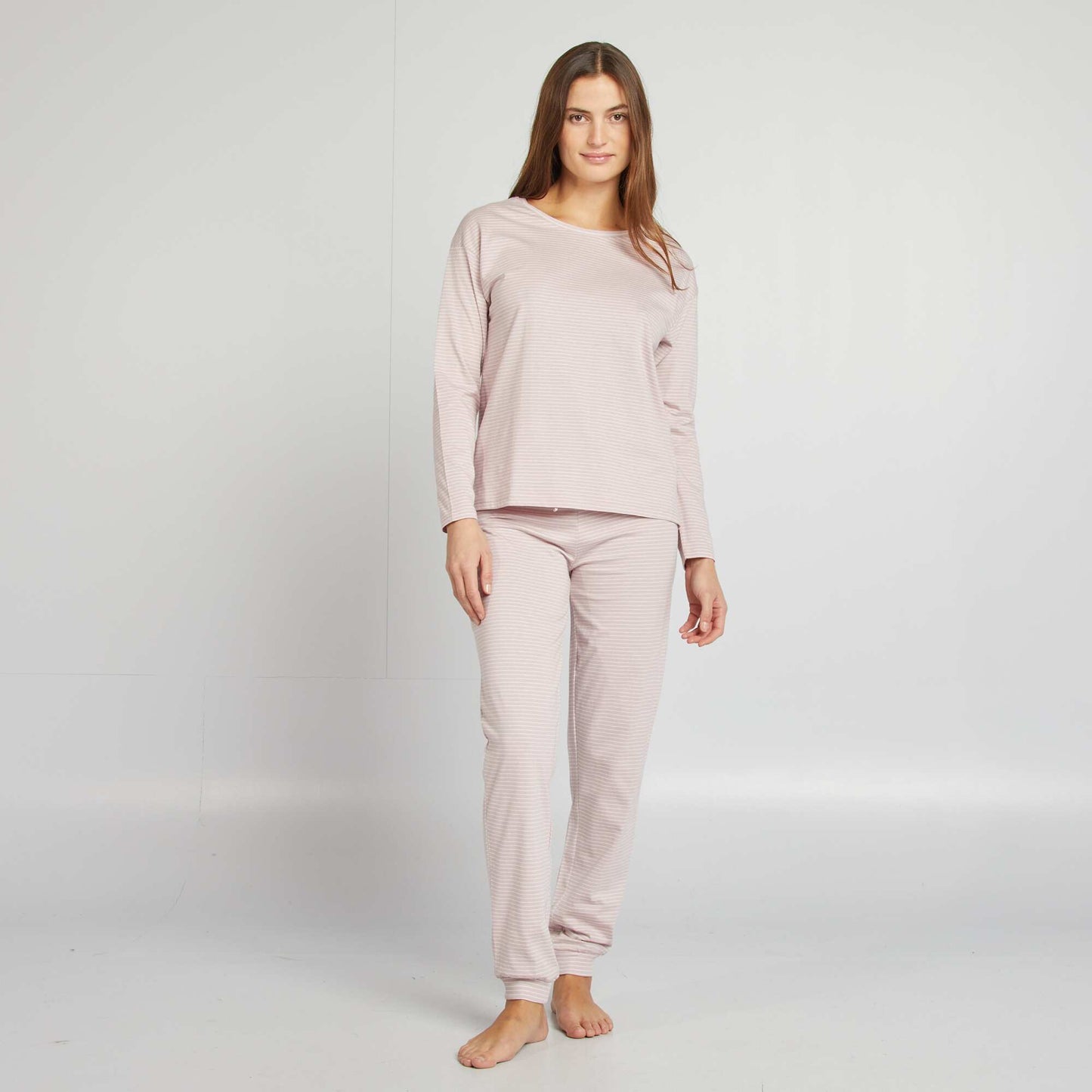 Conjunto de pijama con camiseta + pantalón estampado ROSA