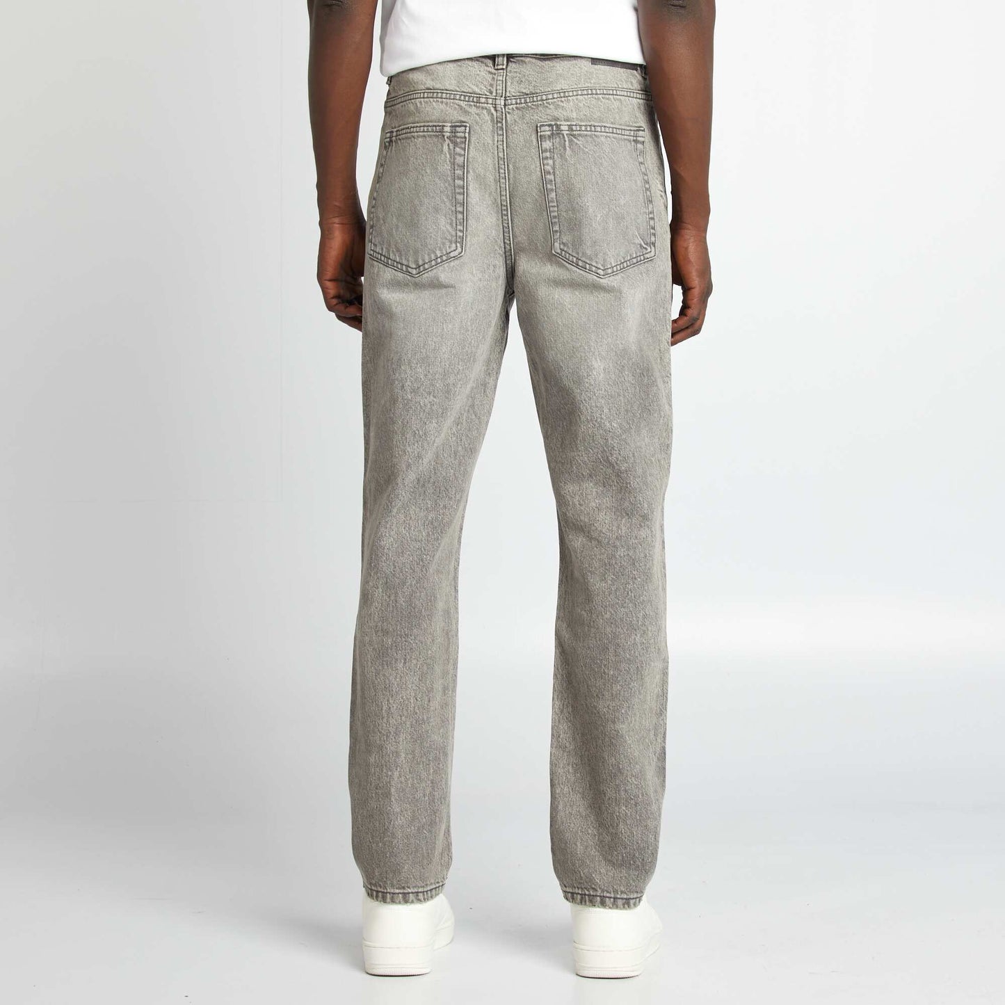 Pantalón jean recto 5 bolsillos GRIS