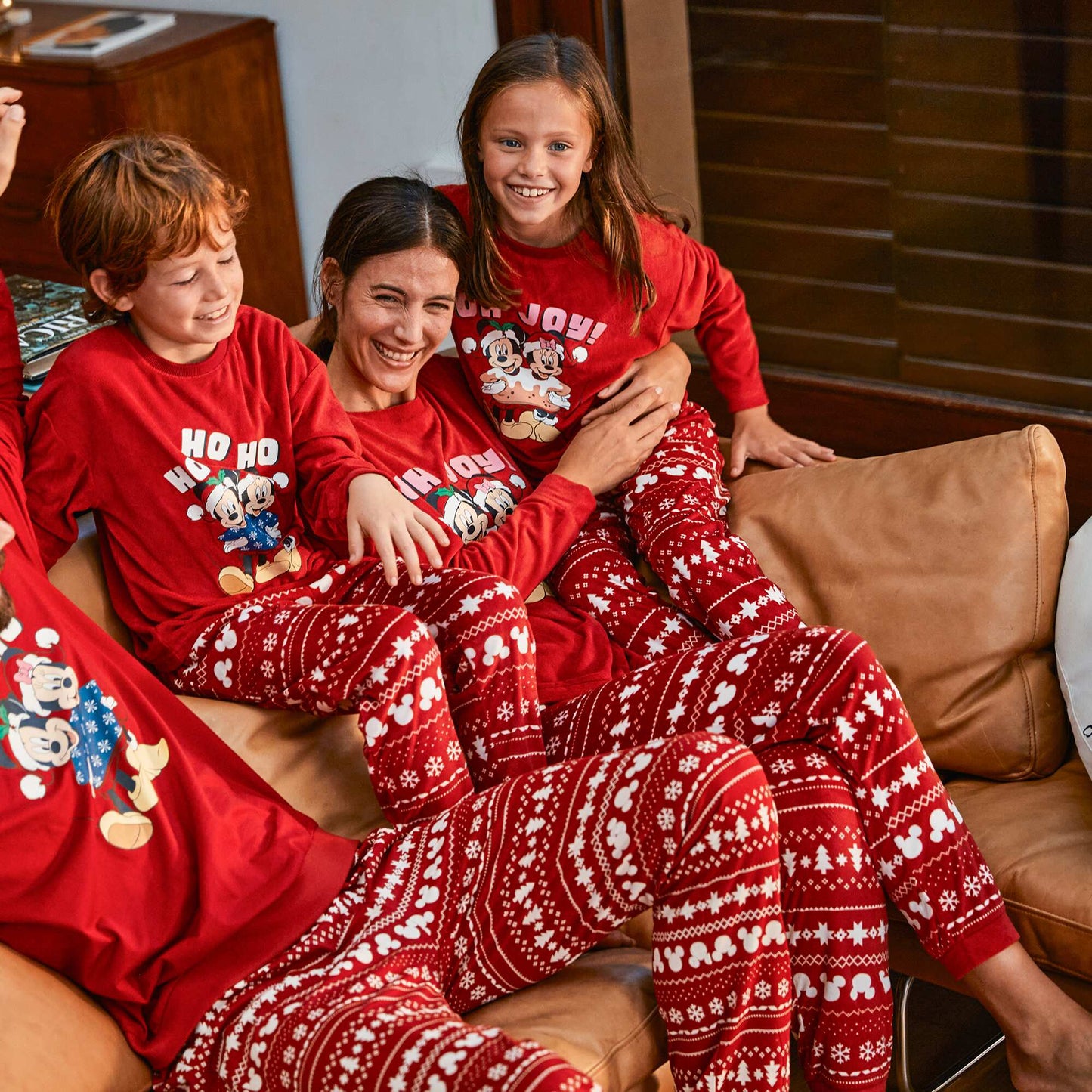 Conjunto de pijama de Navidad 'Mickey' y 'Minnie' ROJO