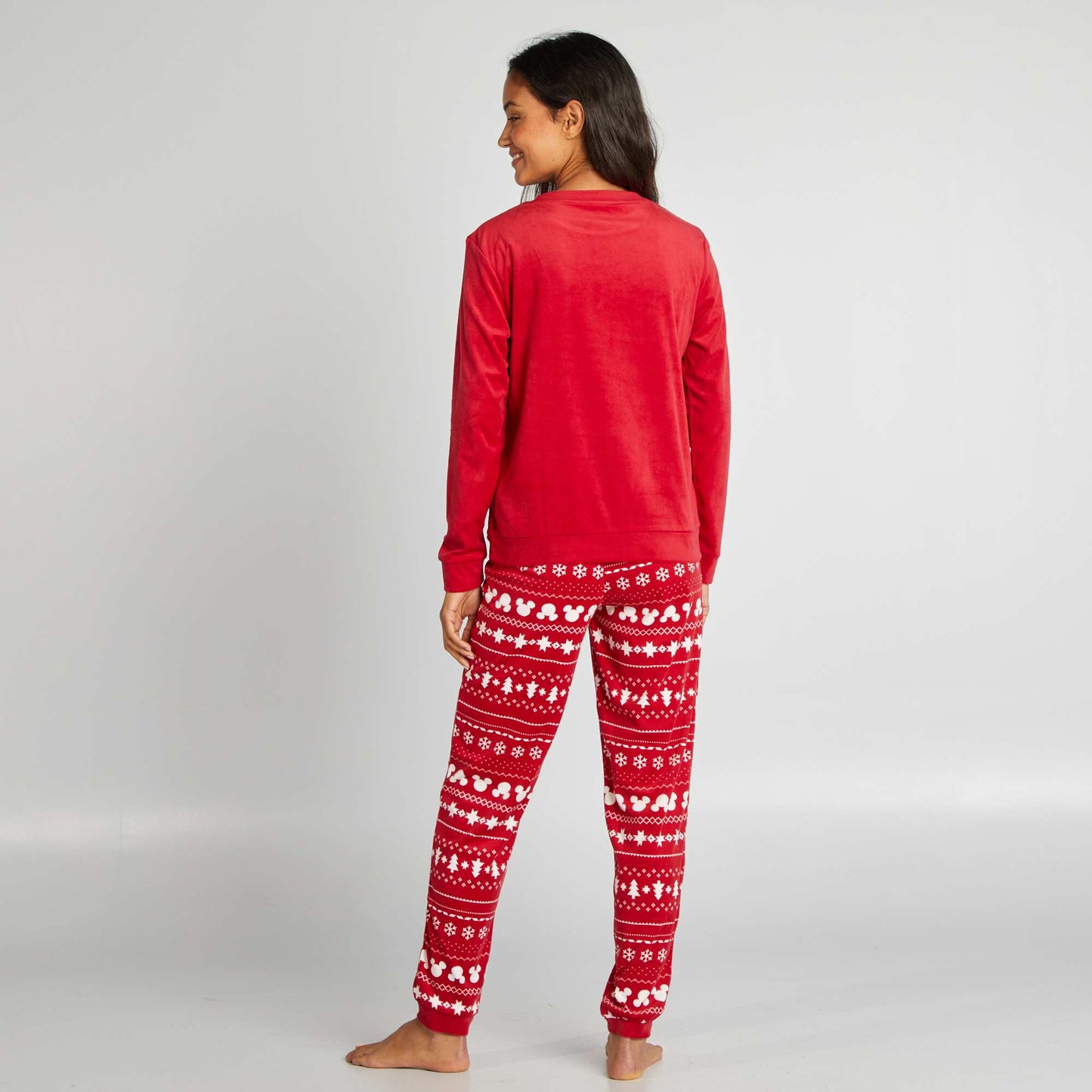 Conjunto de pijama de Navidad 'Mickey' y 'Minnie' ROJO
